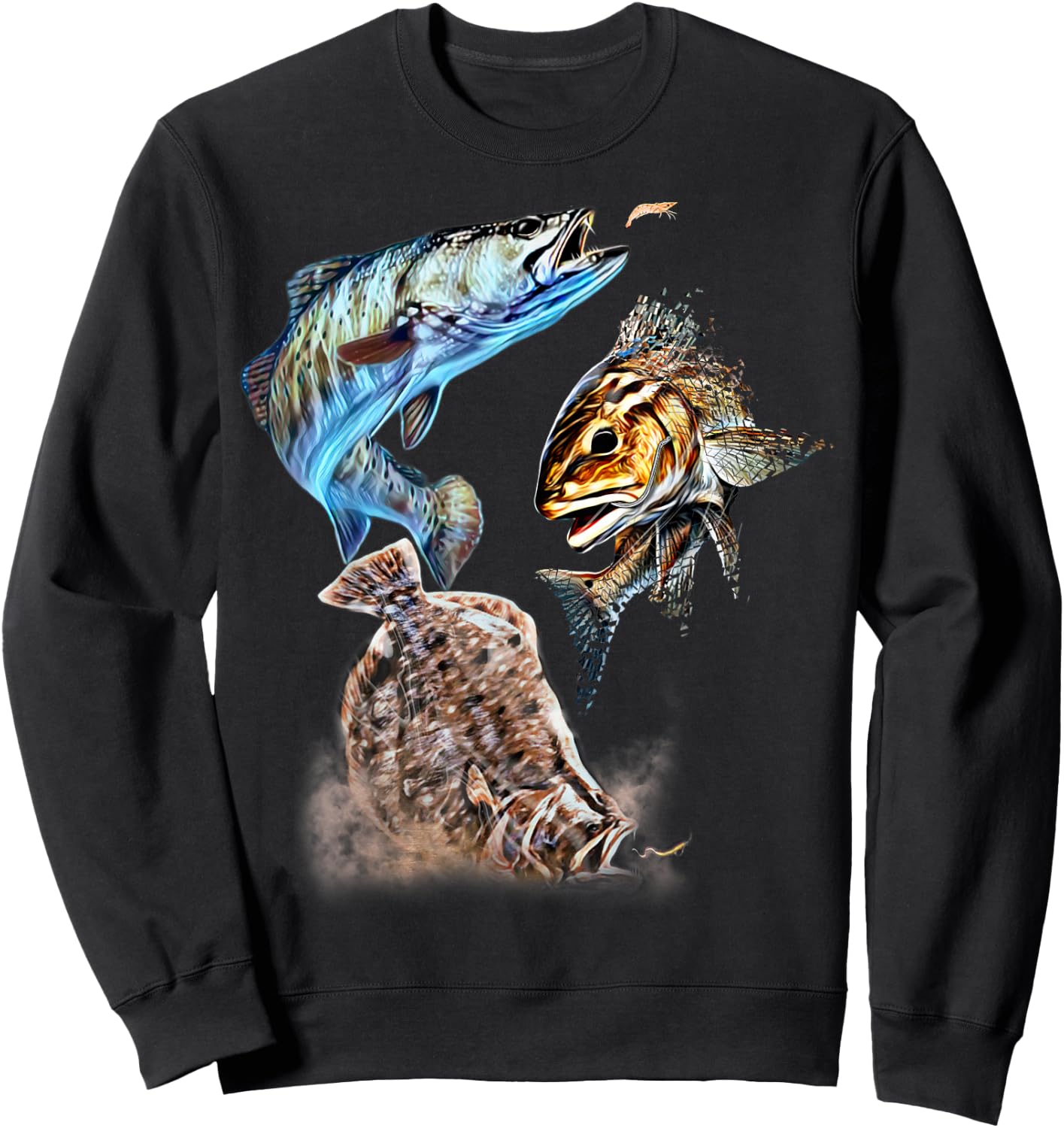 Texas Slam Fishing Gear , Women & Kids Inshore Slam Sweatshirt - Sweatshirt | Black
