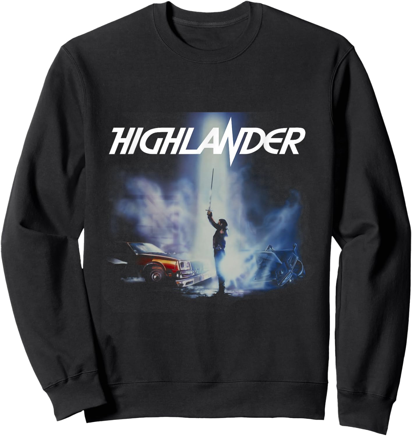 Highlander Duncan Macleod Lightning 1986 , Black, S Sweatshirt - Sweatshirt | Black