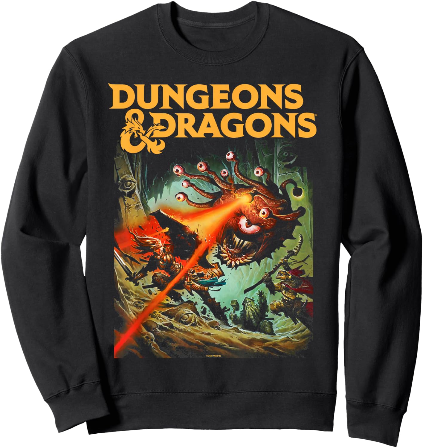 Dungeons & Dragons Strike the Beholder , black Sweatshirt - Sweatshirt | Black