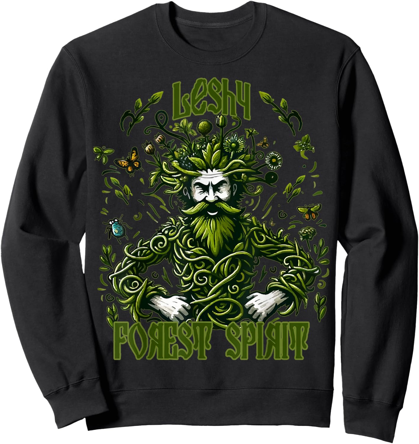 Leshy Slavic Folklore Forest Spirit Slavic Mythology Sweatshirt - Sweatshirt | Black