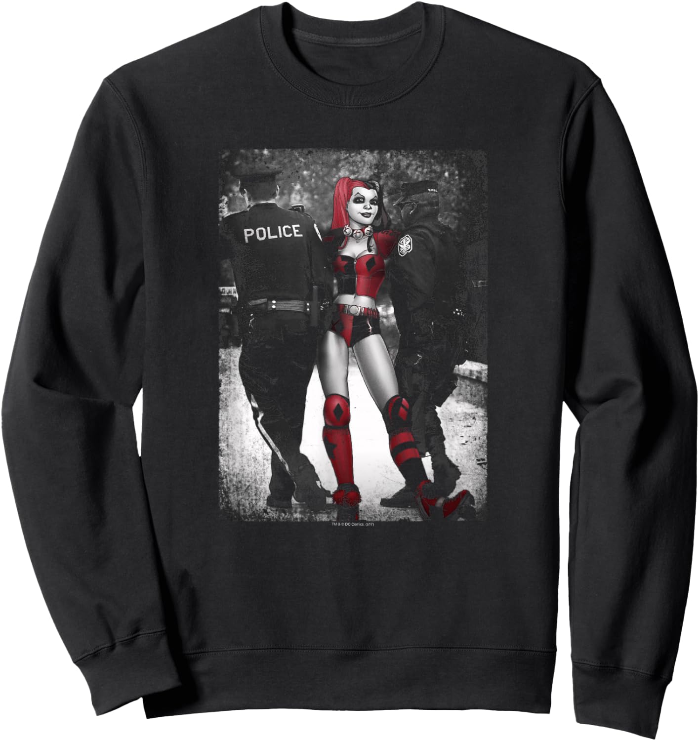 Batman Harley Quinn Arrest Sweatshirt - Sweatshirt | Black