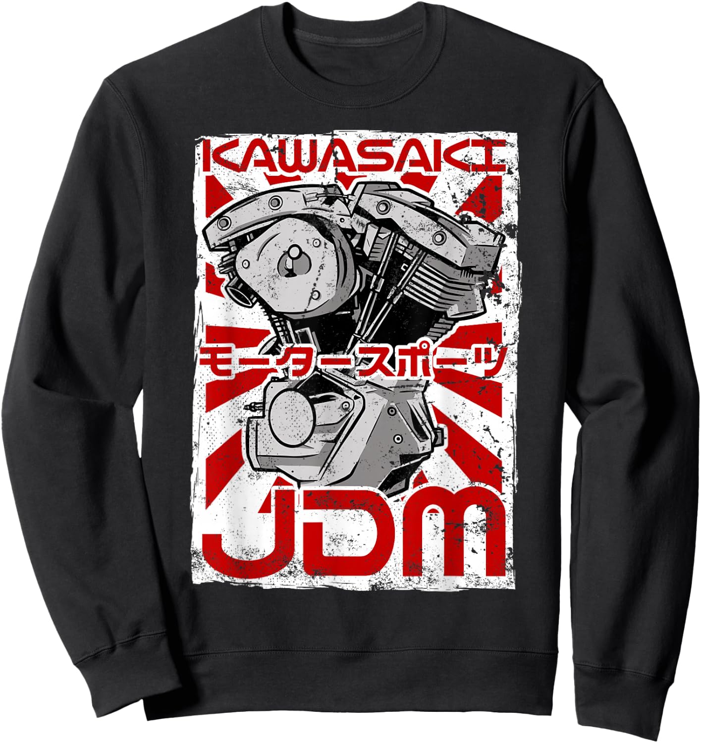 Kawasaki City 90s Retro Japan Aesthetics 80s Kawasaki , black Sweatshirt - Sweatshirt | Black