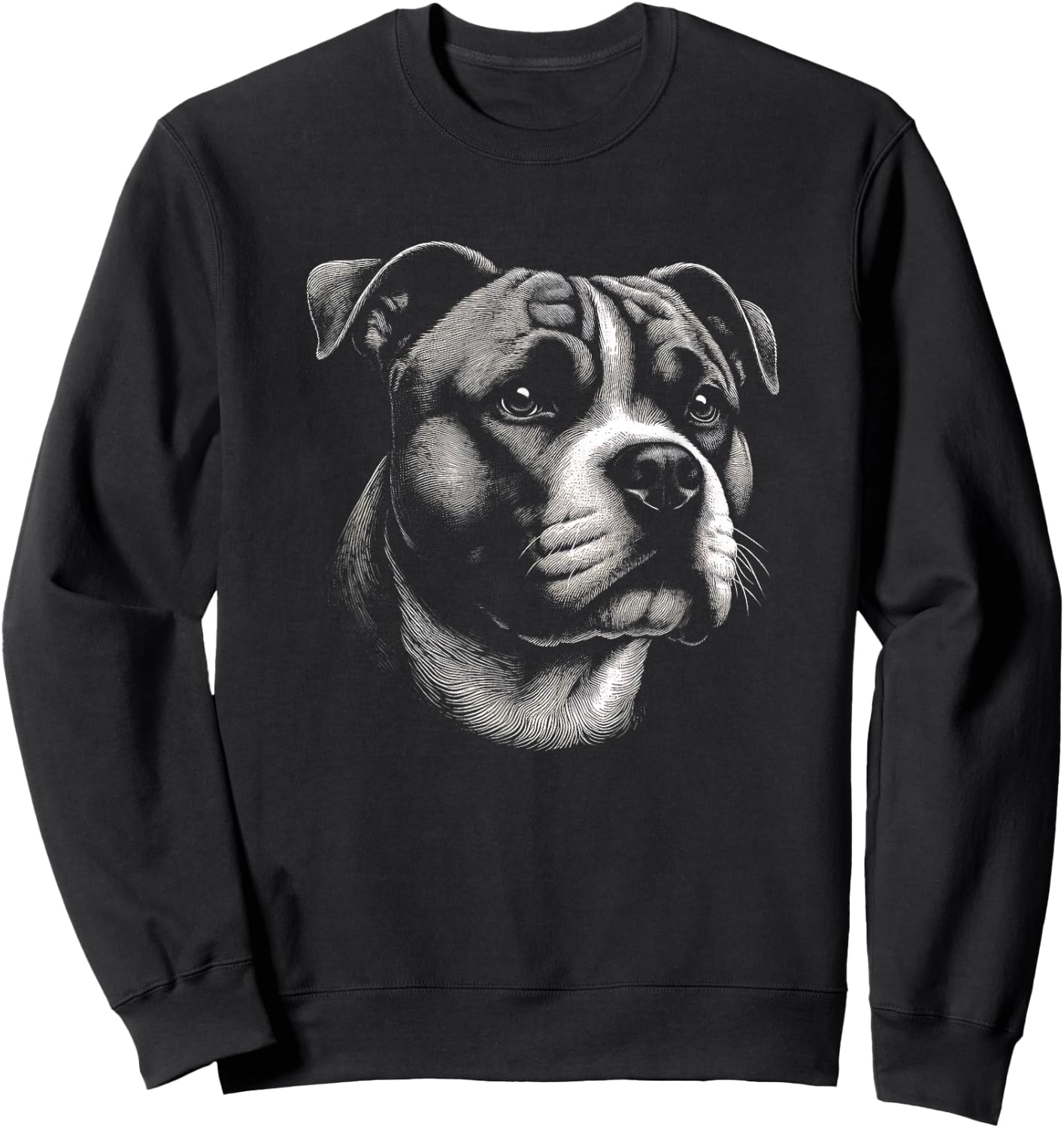 American Staffordshire Terrier Dog Art And Men Sweatshirt - Sweatshirt | Black