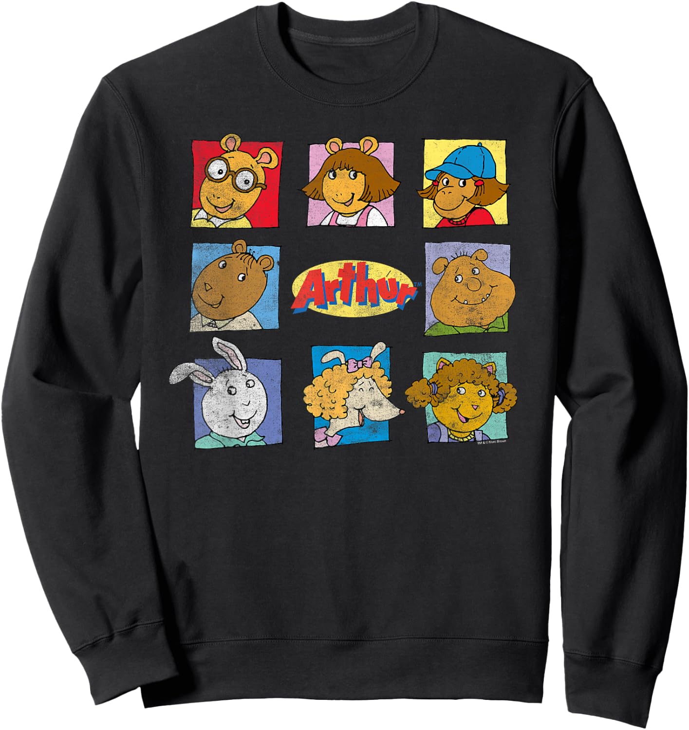 Arthur Arthur & Friends Grid With Logo Sweatshirt - Sweatshirt | Black