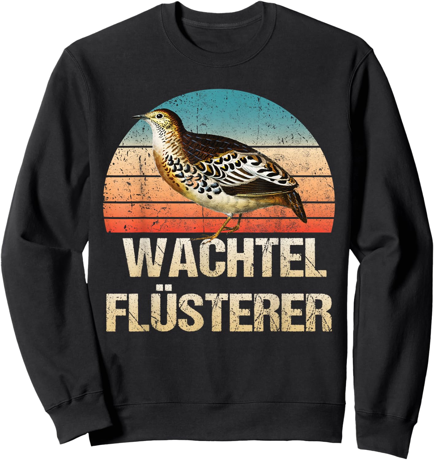 Wachtel Flüsterer für Wachtelliebhaber der Wachtelzucht Sweatshirt - Sweatshirt | Black