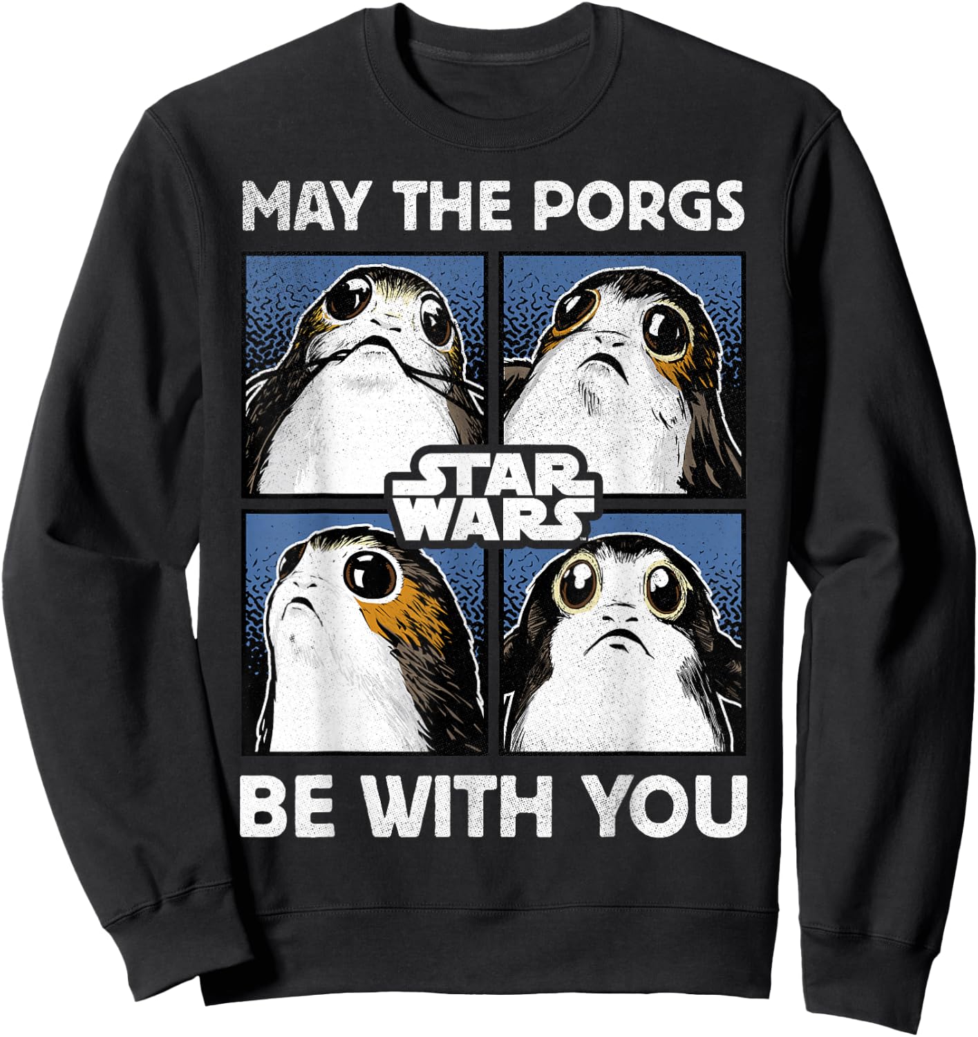 Star Wars May The Porgs Be With You Sweatshirt - Sweatshirt | Black