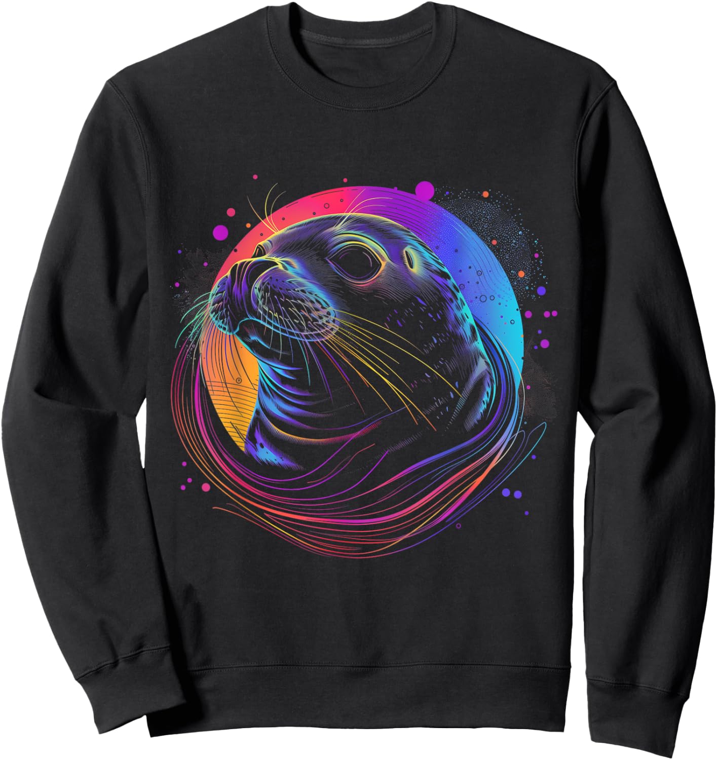 Seal Sea Lion Ocean Animal Sweatshirt - Sweatshirt | Black