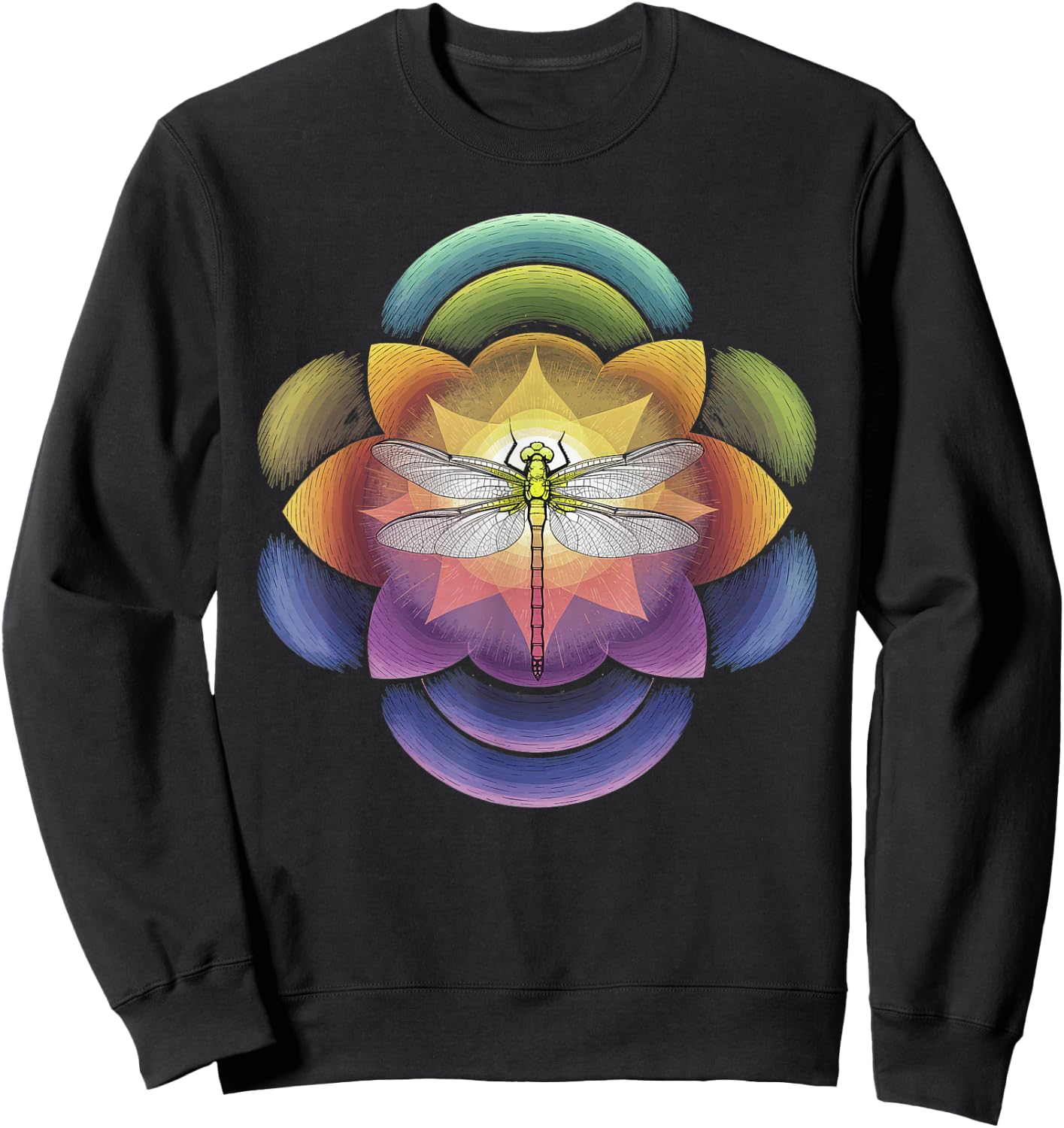 Dragonfly Women Men Kids Insect Darner Skimmer Nature Sweatshirt - Sweatshirt | Black