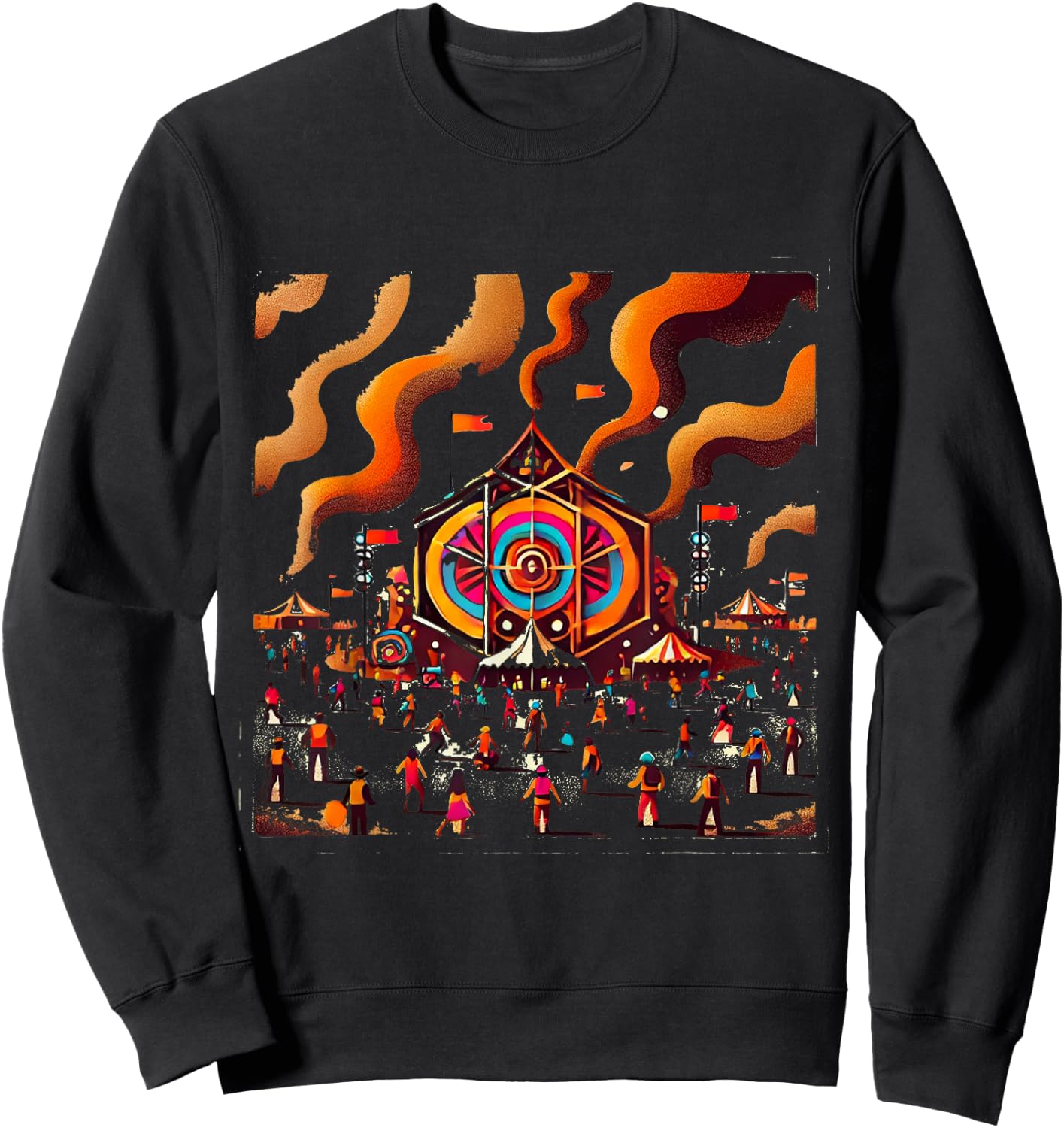 Burning Man , Black, S Sweatshirt - Sweatshirt | Black