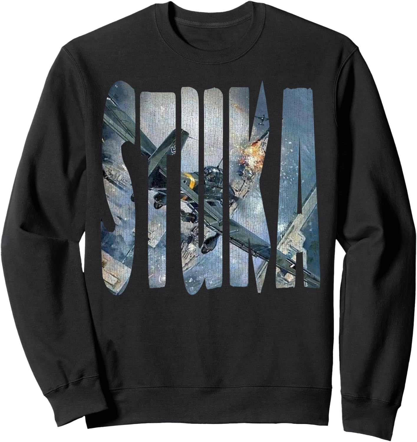 Stuka Junkers Ju 87 WW2 German Warbird Aviation Hobbyist Sweatshirt - Sweatshirt | Black