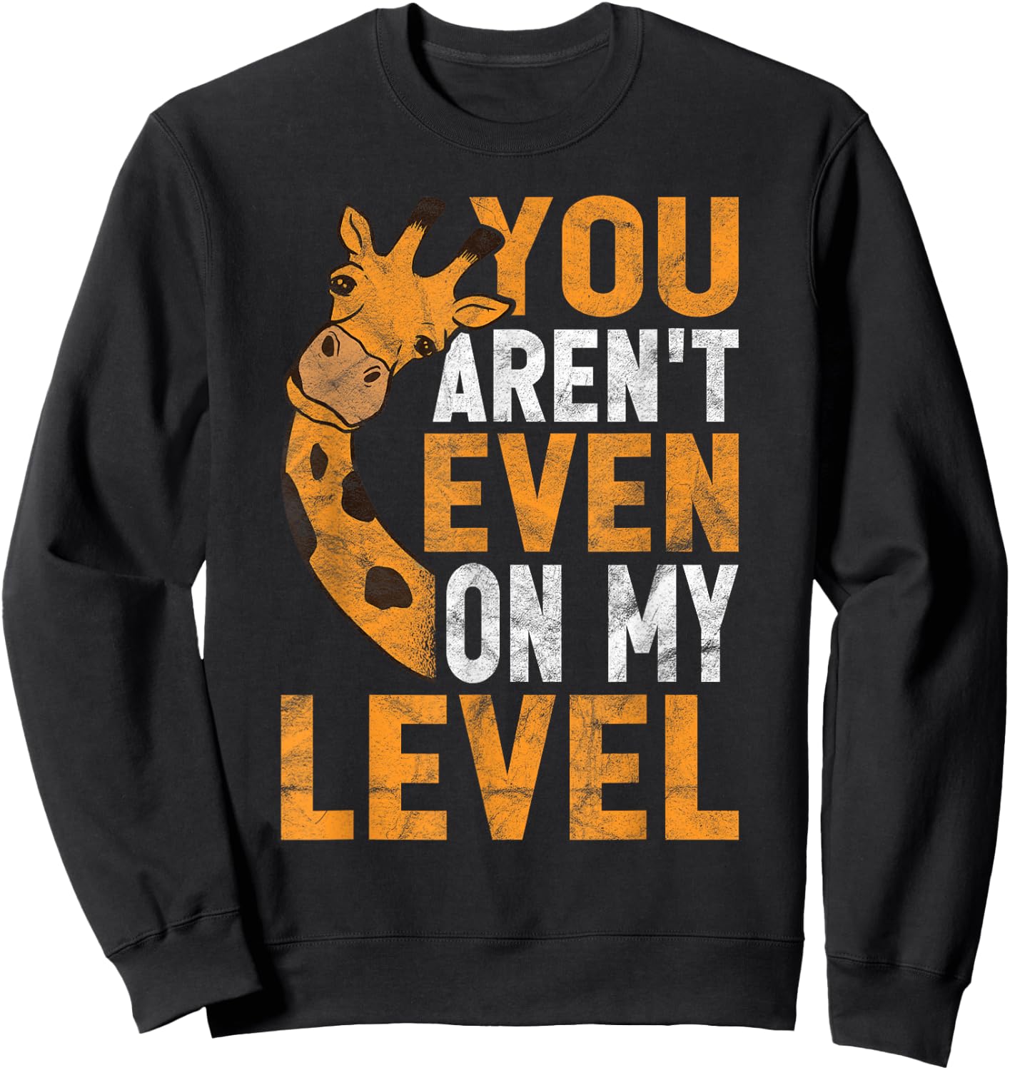 You Aren't Even On My Level Sweatshirt - Sweatshirt | Black