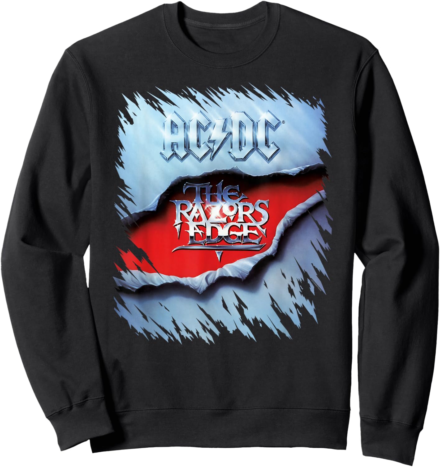 AC/DC The Razor's Edge Album Cover , black Sweatshirt - Sweatshirt | Black