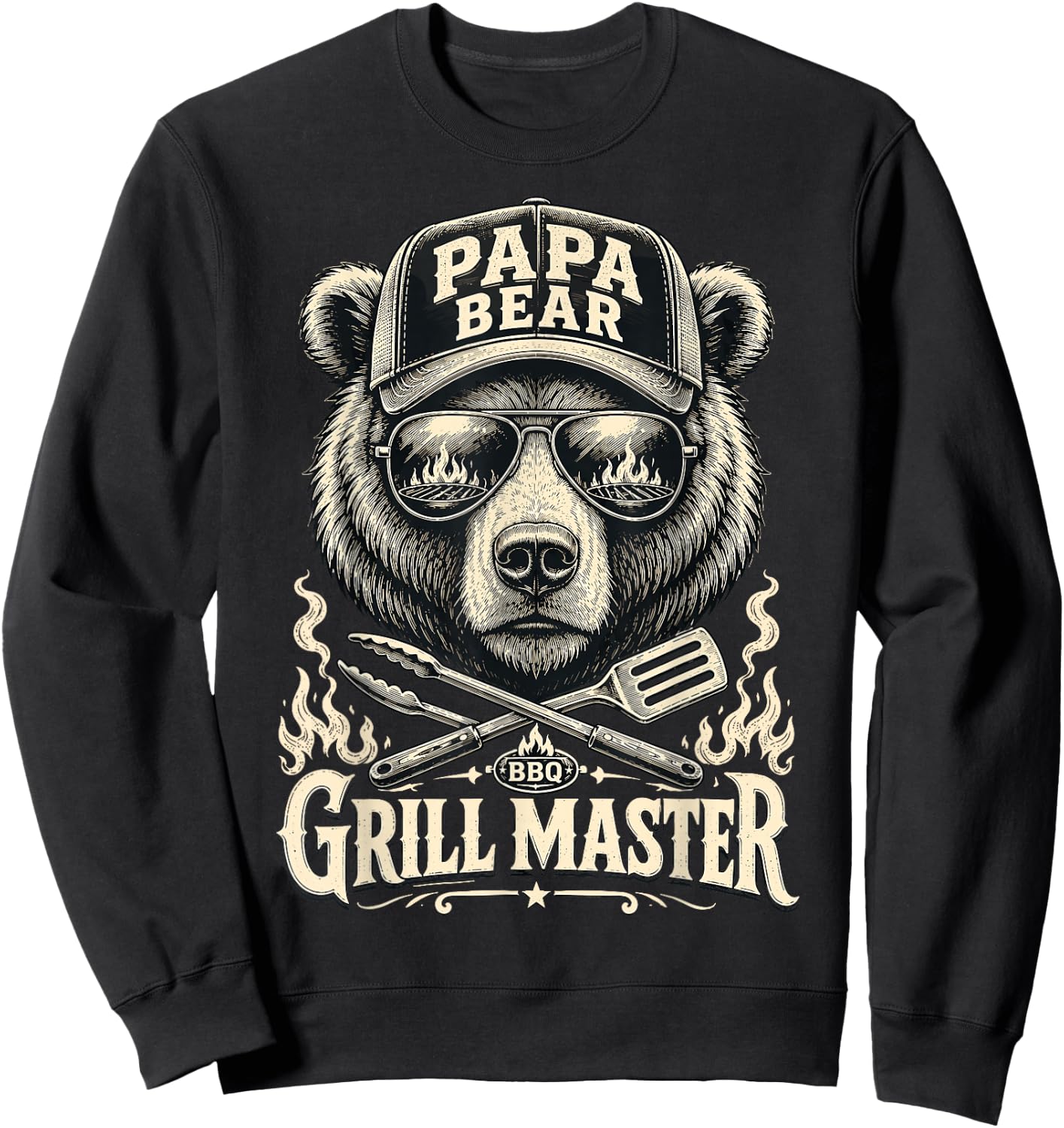 Papa Shirt Lustig Papa Geburtstag Vater Spruch Geschenk Papa Sweatshirt - Sweatshirt | Black