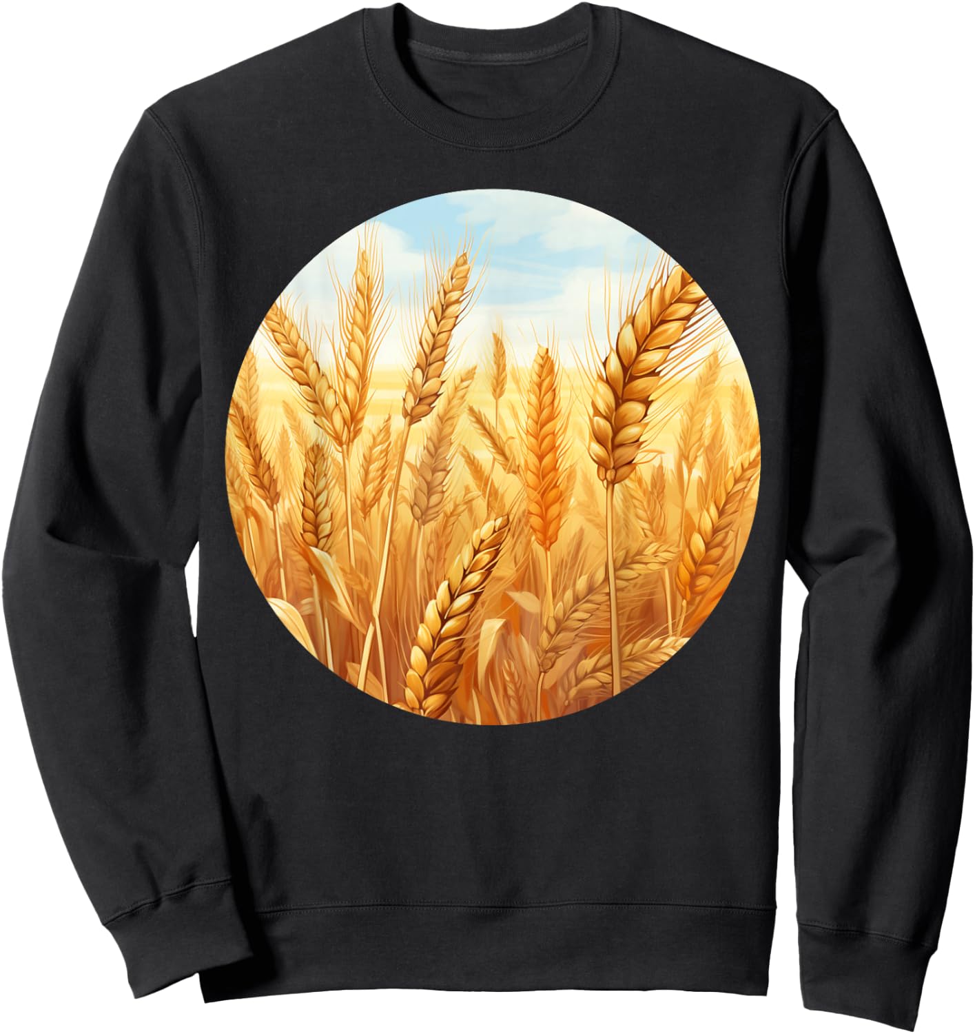 Happy Wheat Plants for Harvest Time Costume Sweatshirt - Sweatshirt | Black
