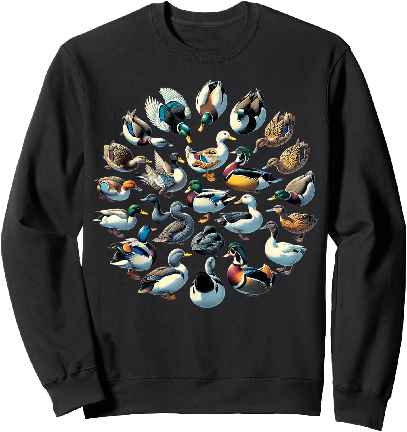 Types Of Duck Shirt for Ducks Lovers Women Kids Girls Sweatshirt - Sweatshirt | Black