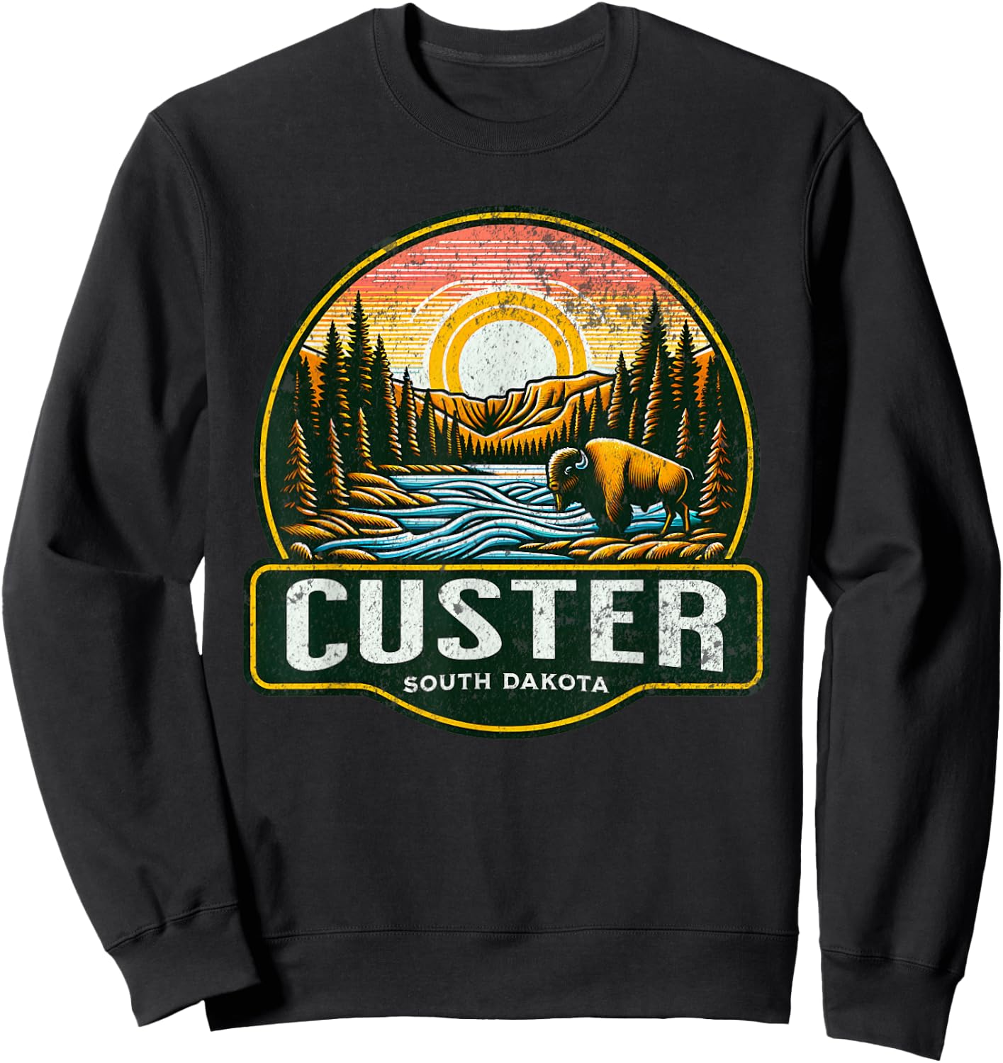 Custer State Park Sweatshirt - Sweatshirt | Black