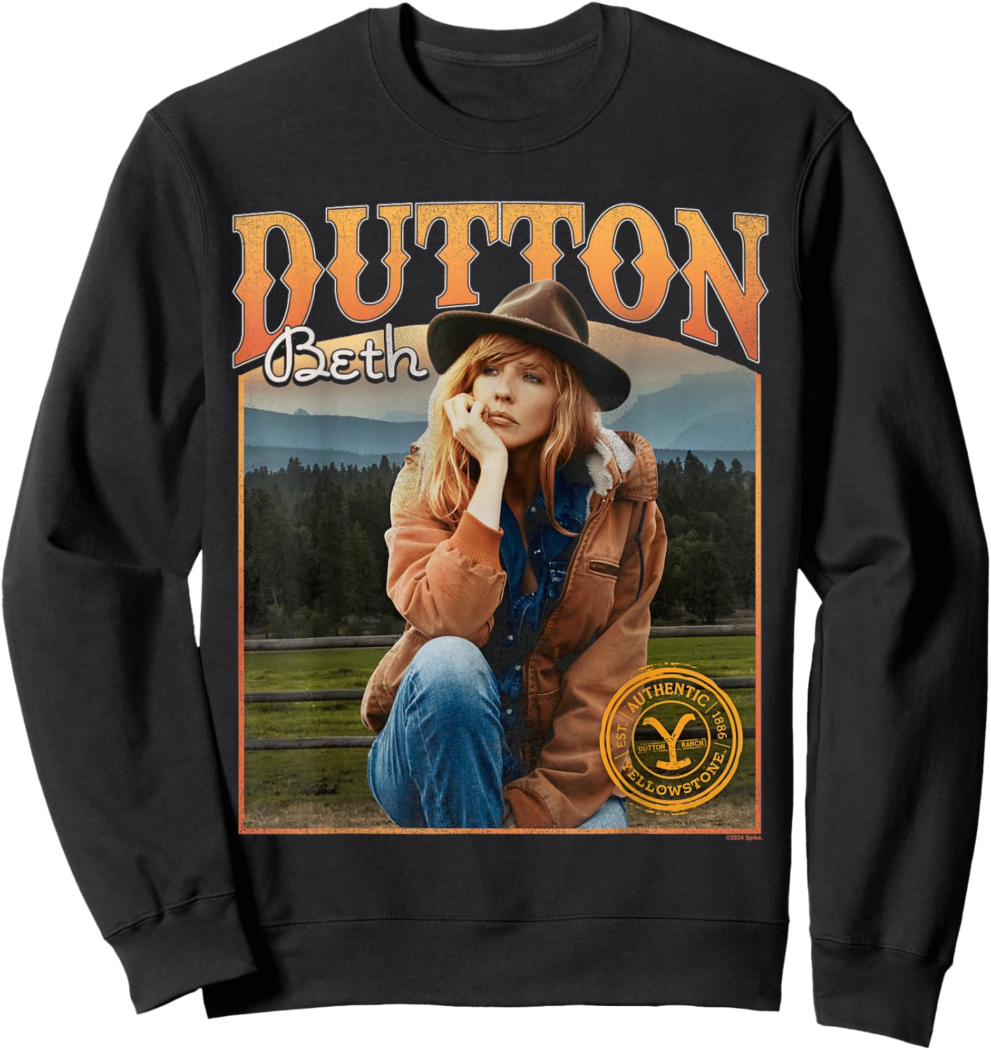 Yellowstone Beth Dutton Thoughts , black Sweatshirt - Sweatshirt | Black