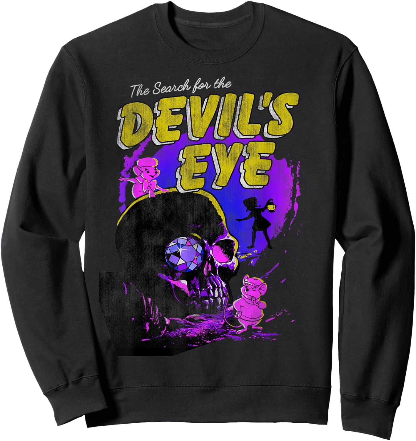 Disney The Rescuers Search For The Devil's Eye Sweatshirt - Sweatshirt | Black