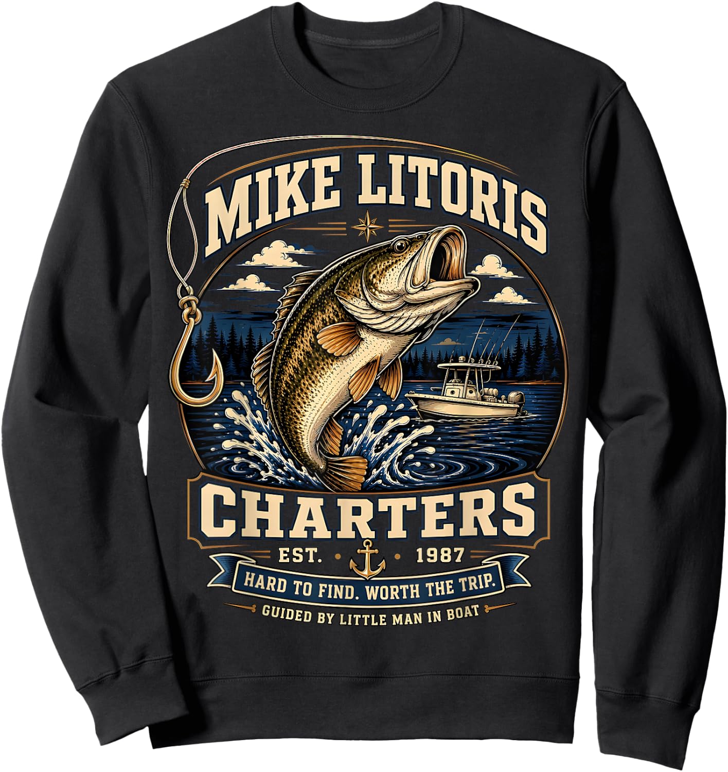 Mike Litoris Funny Adult Humor Innuendo Joke Gag Gifts Sweatshirt - Sweatshirt | Black
