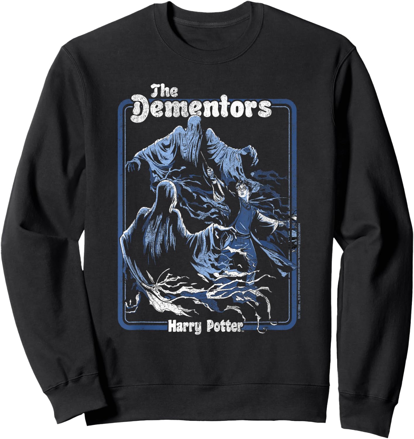Harry Potter Dementors Kiss Vintage - Black, Classic Fit, , Short Sleeve Sweatshirt - Sweatshirt | Black