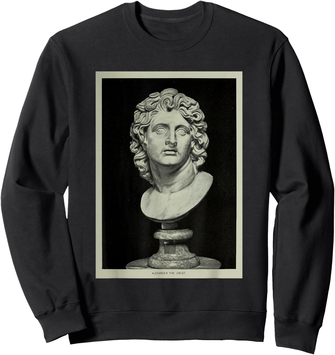 Alexander The Great Portrait Sculpture (1915) Sweatshirt - Sweatshirt | Black