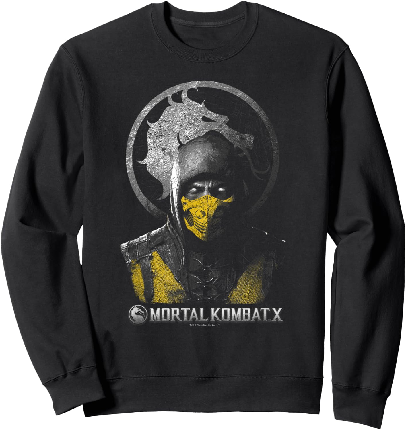 Mortal Kombat X Scorpion Bust Sweatshirt - Sweatshirt | Black