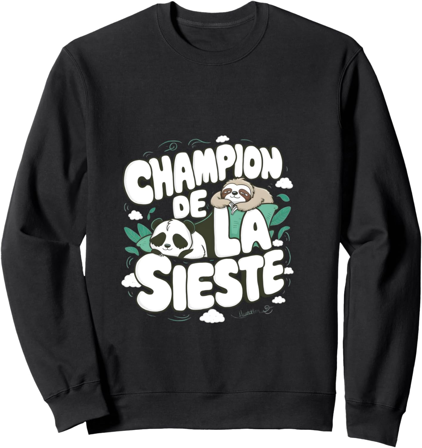 Champion nap Man funny phrase , Black, S Sweatshirt - Sweatshirt | Black