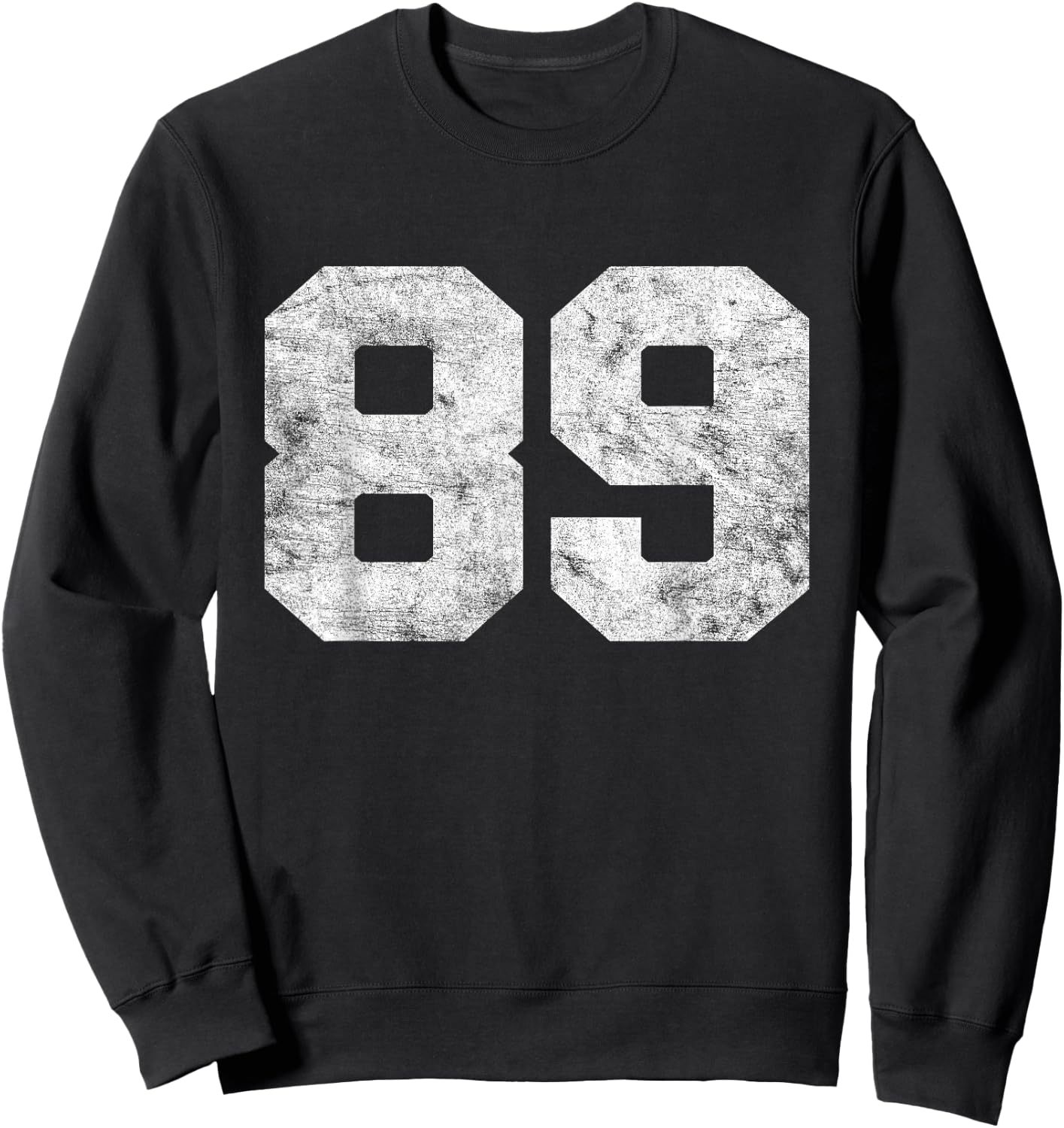 Vintage Lucky Number 89 Birthday Sports Player Team Athlete Sweatshirt - Sweatshirt | Black