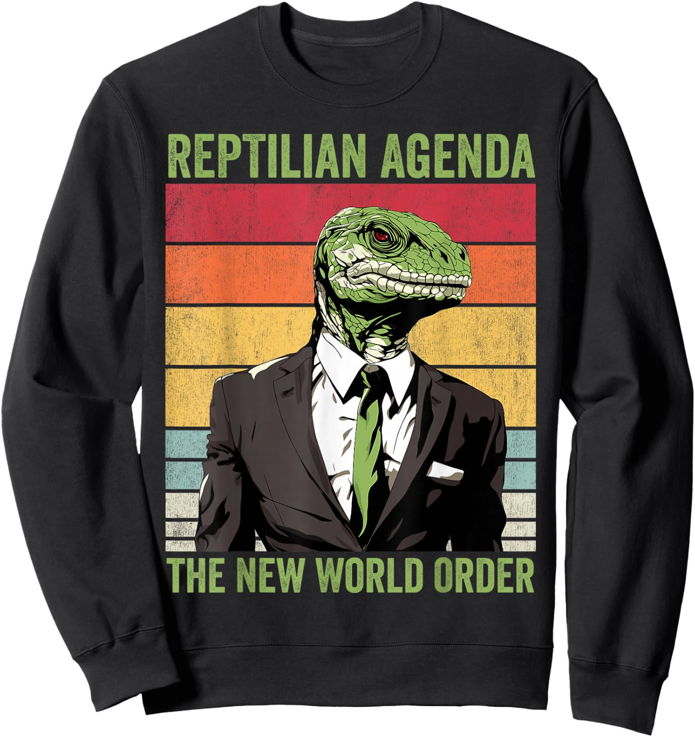Lizard People Conspiracy Lizard People Sweatshirt - Sweatshirt | Black