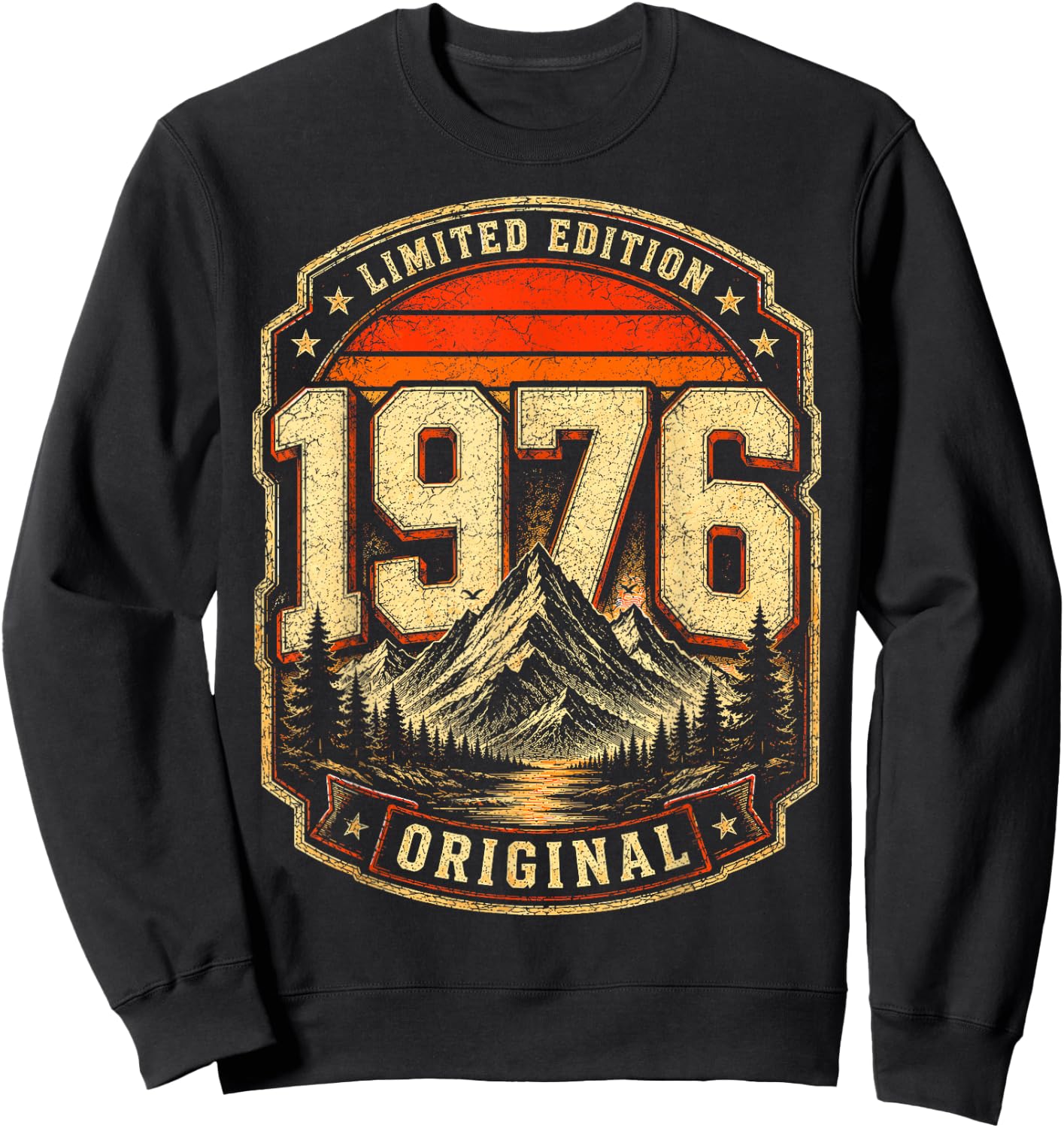 50th Birthday Man Woman 50 Years 1976 Decorative Gift Funny Sweatshirt - Sweatshirt | Black
