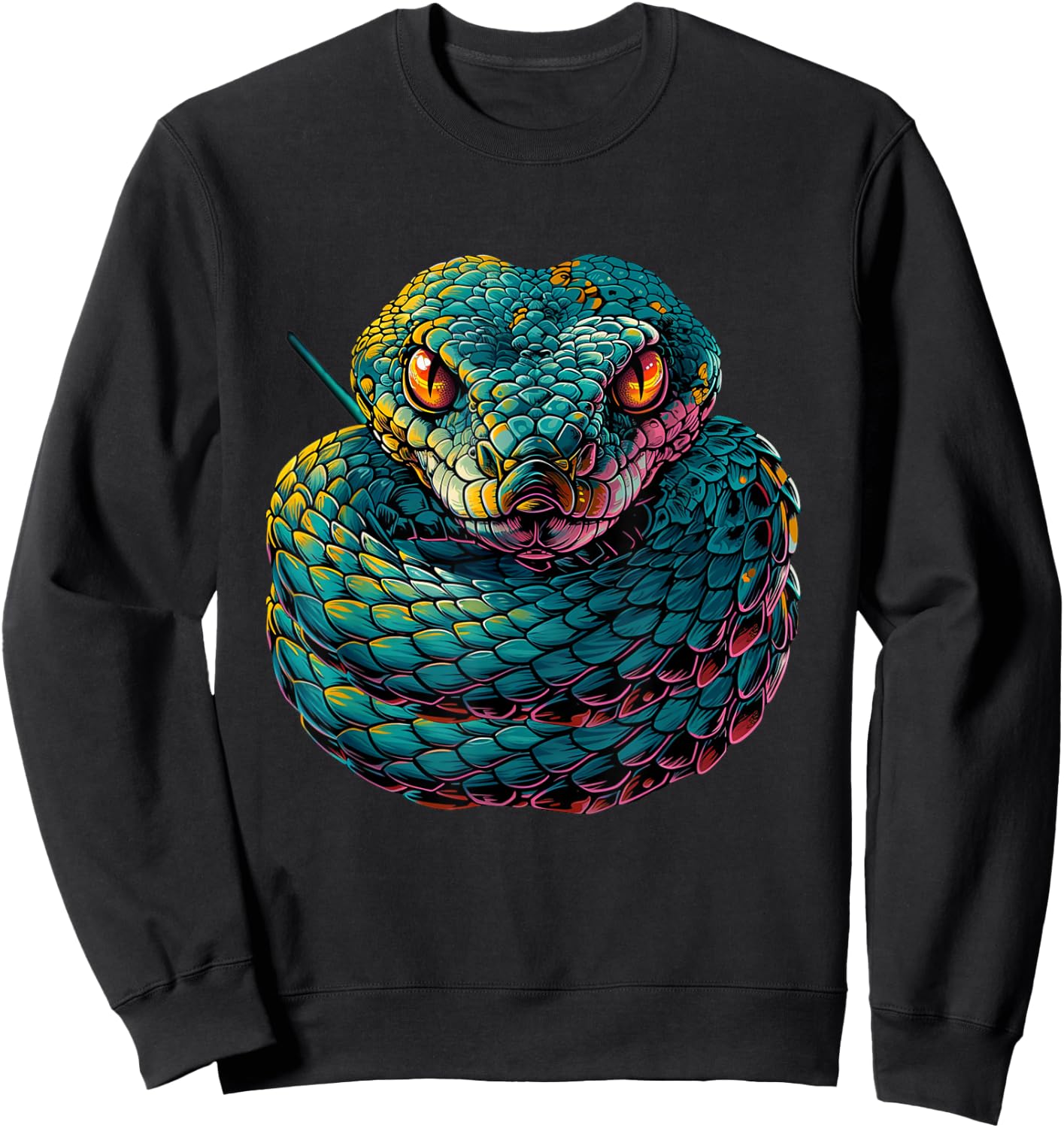 Pit Viper Snake Sweatshirt - Sweatshirt | Black