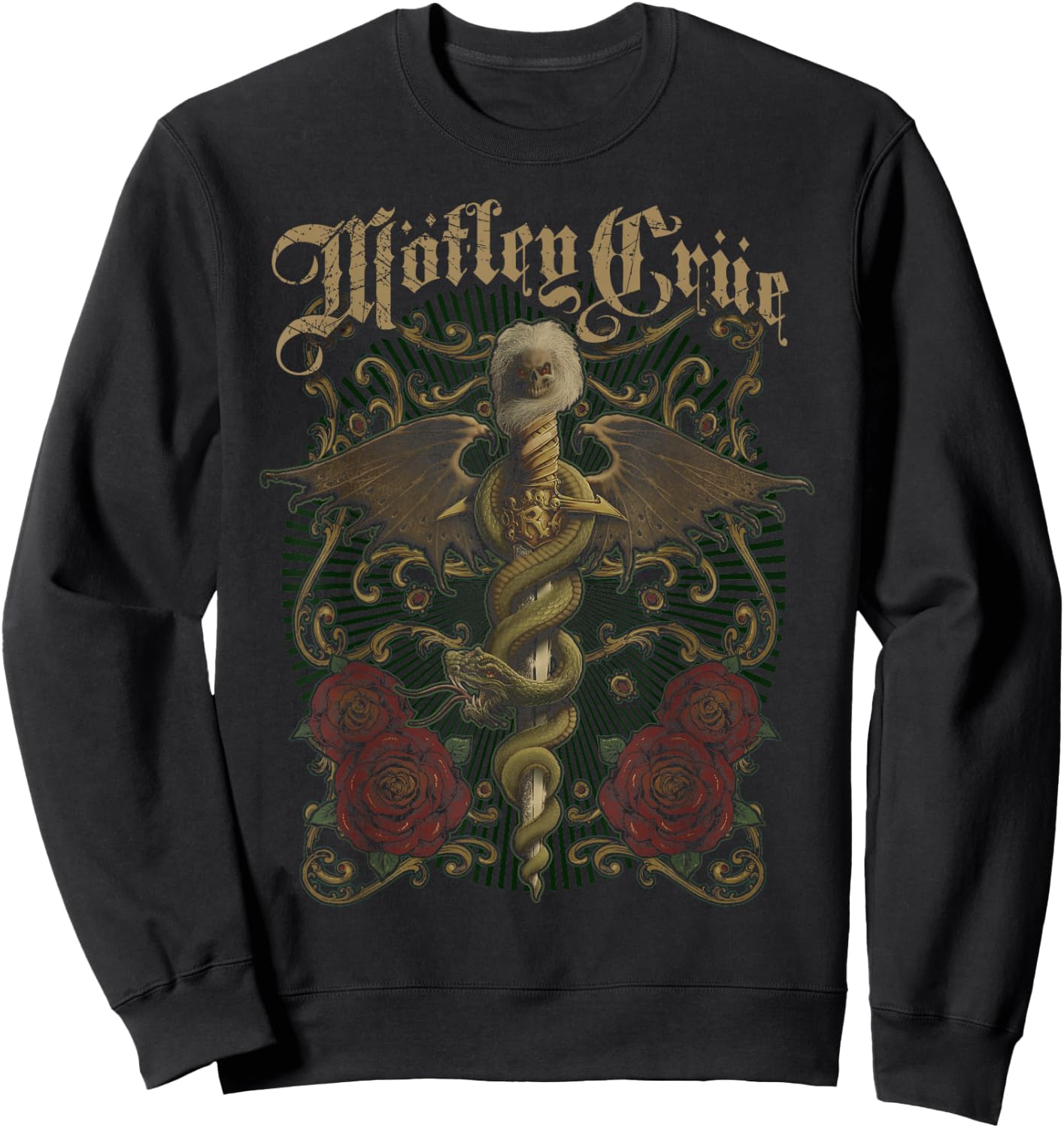Mötley Crüe Exquisite Dagger Sweatshirt - Sweatshirt | Black