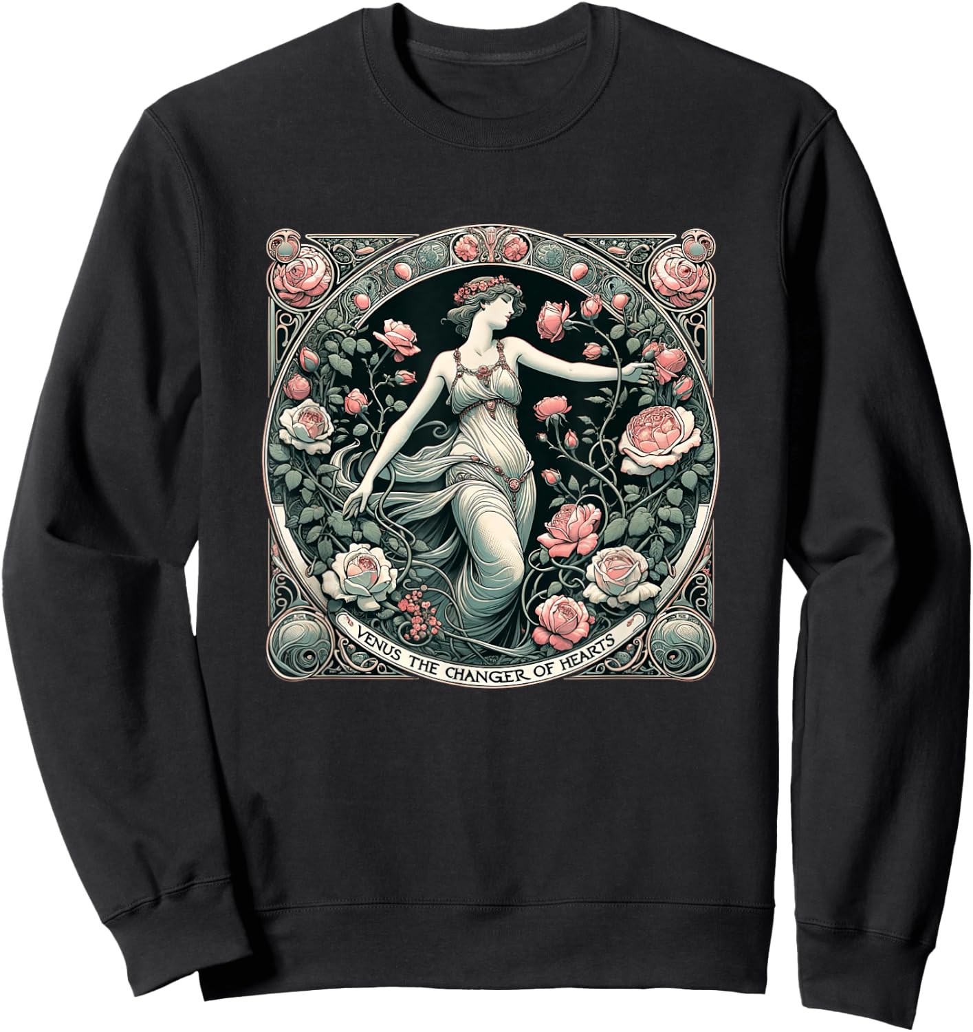 Venus The Changer Of Hearts Roman Goddess Sweatshirt - Sweatshirt | Black