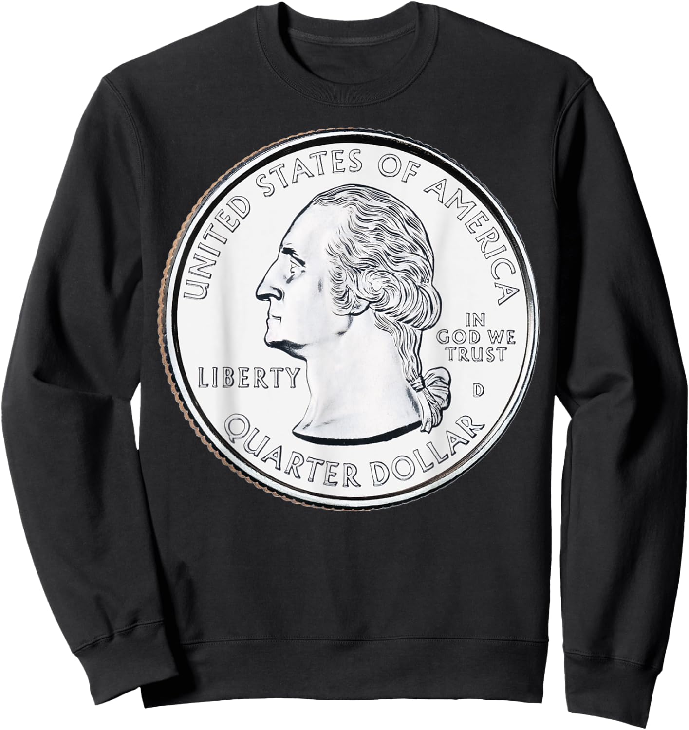 North Carolina USA Quarter Dollar United States Sweatshirt - Sweatshirt | Black