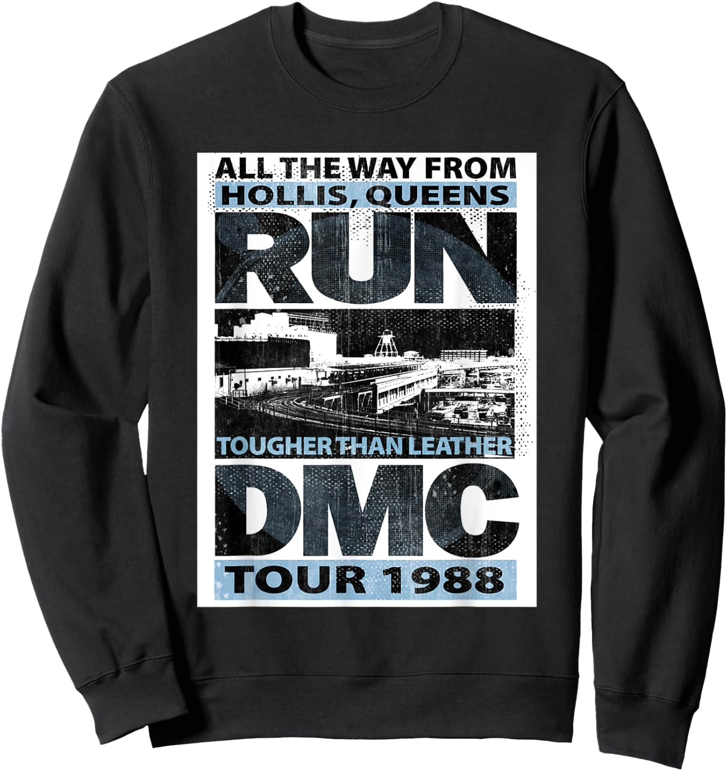 RUN DMC Tougher Than Leather Tour Sweatshirt - Sweatshirt | Black