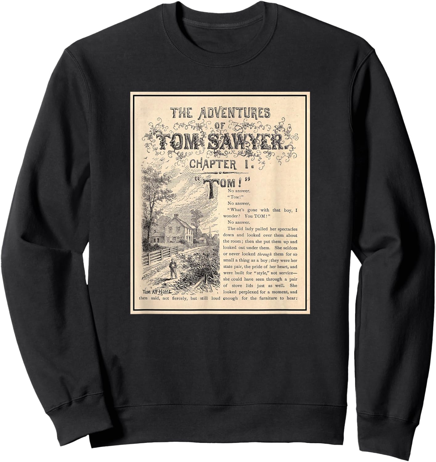 The Adventures of Tom Sawyer (1876) , Black, S Sweatshirt - Sweatshirt | Black