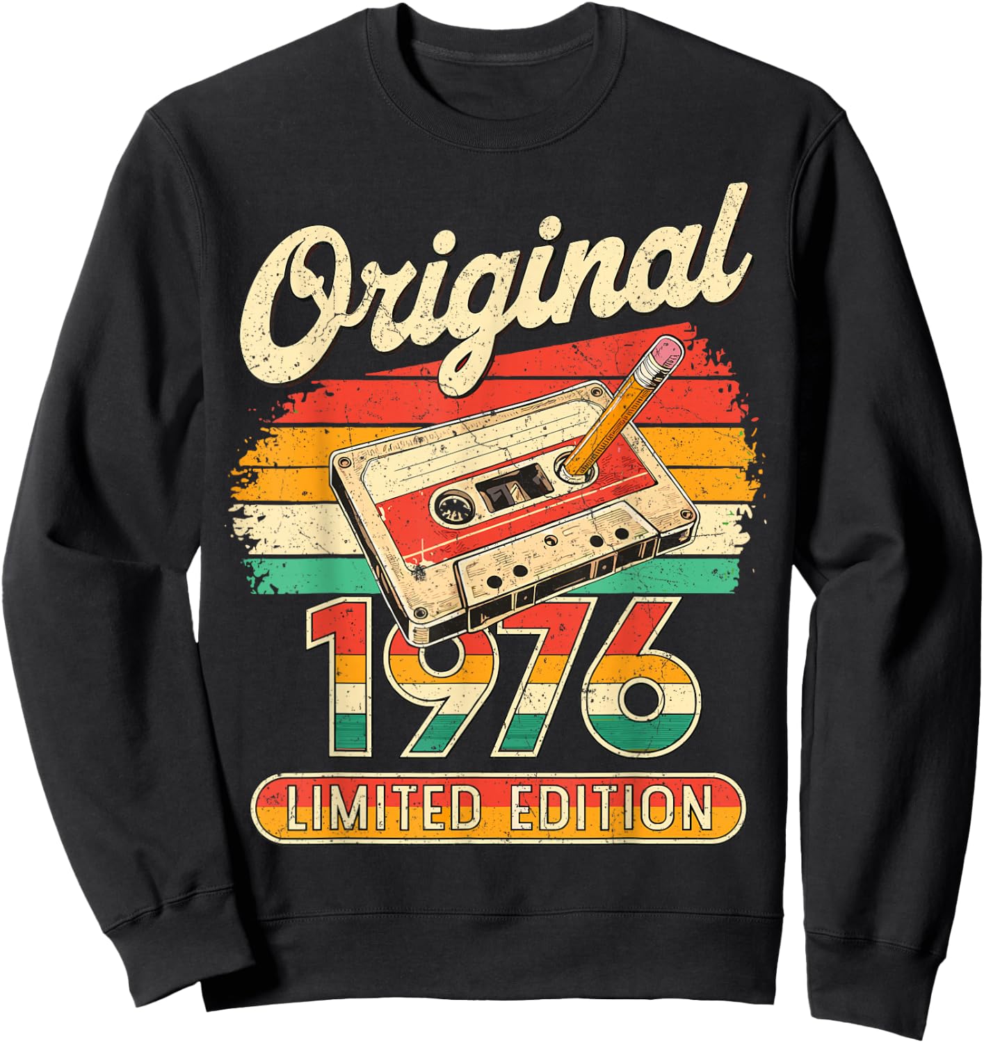 50. Geburtstag Mann Frau 50 Jahre Deko 1976 Geschenk Lustig Sweatshirt - Sweatshirt | Black