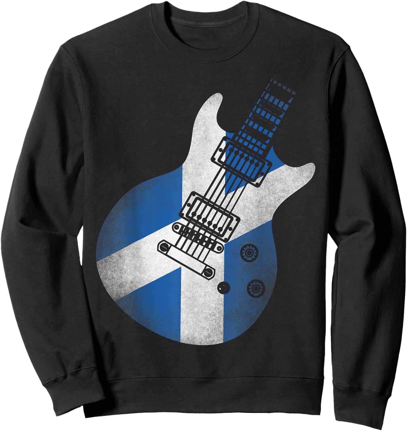 Guitar Flag Scotland Sweatshirt - Sweatshirt | Black