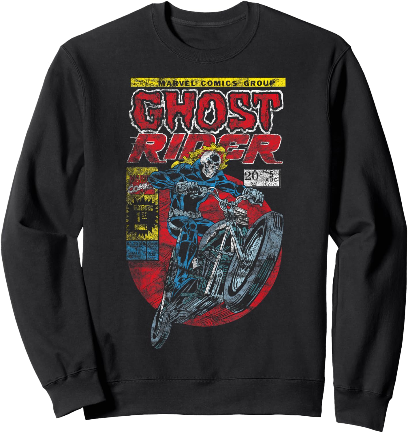Marvel Ghost Rider Comic Cover , black, s Sweatshirt - Sweatshirt | Black