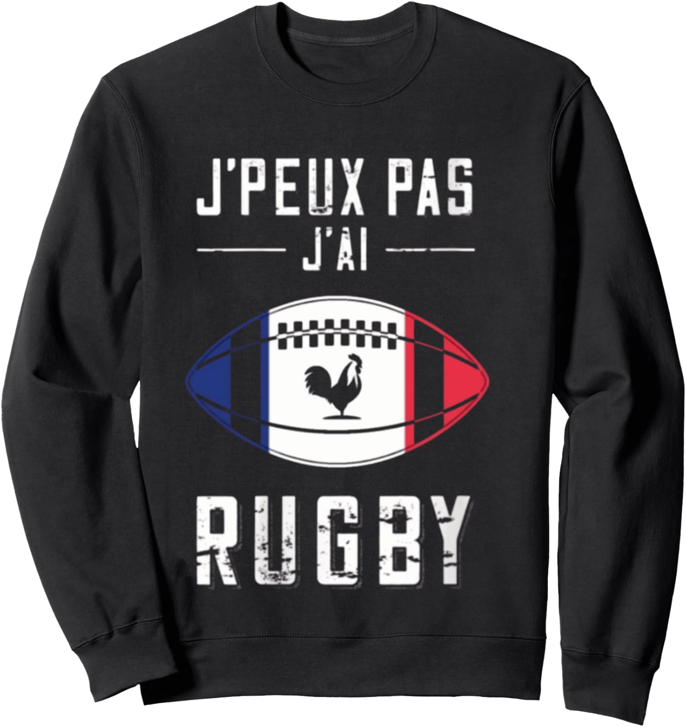 Je Peux Pas J'ai Rugby – Rugby Player Gift, Black, S Sweatshirt - Sweatshirt | Black