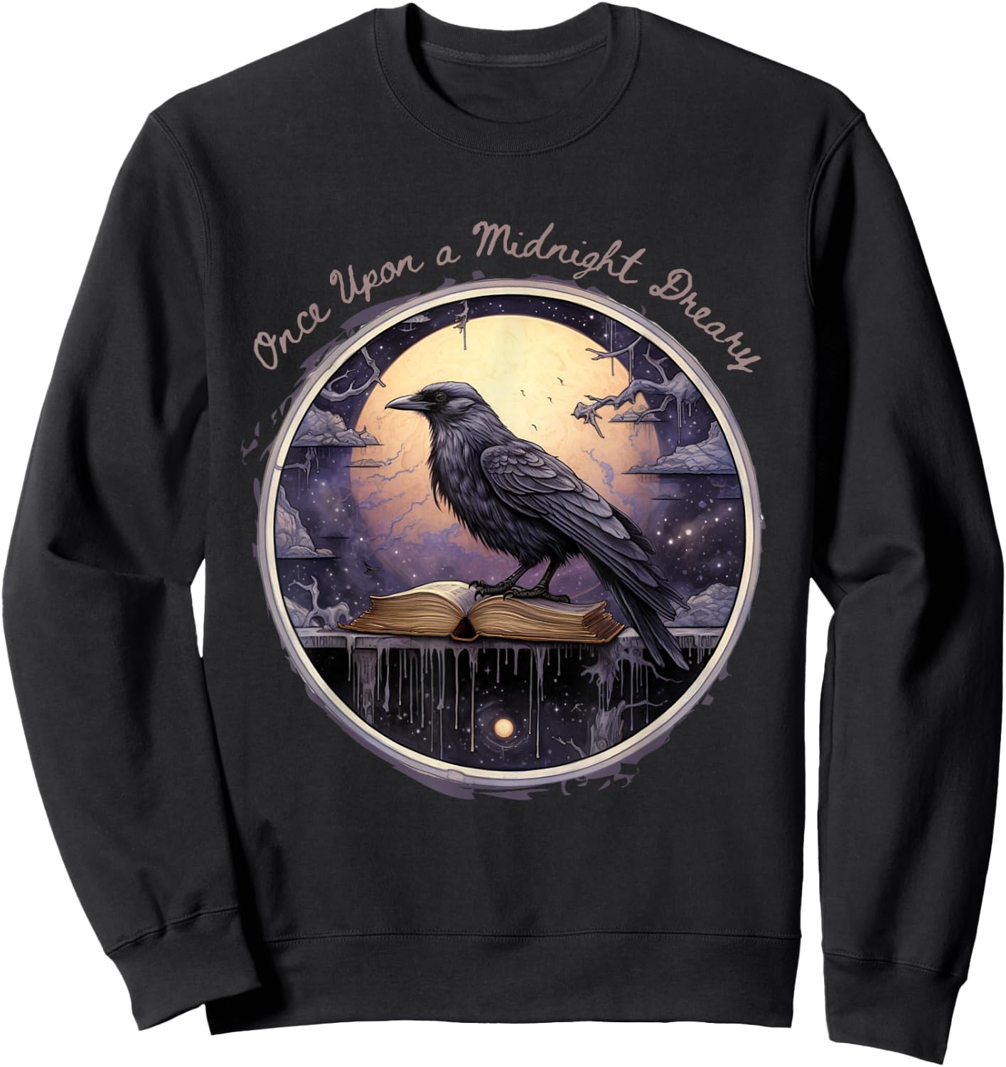 Fantasy Poe Raven: Midnight Rustless Sweatshirt - Sweatshirt | Black