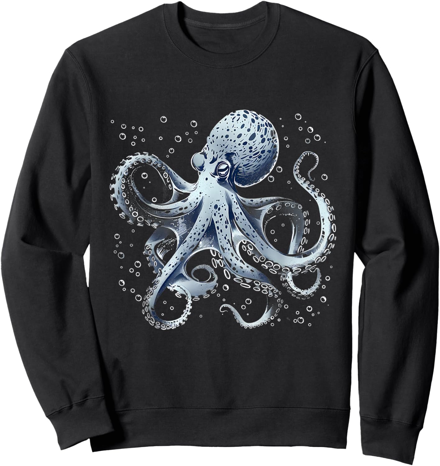 Octopus Ocean Sea Animal Lover Sea Ocean Octopus Motif Sweatshirt - Sweatshirt | Black