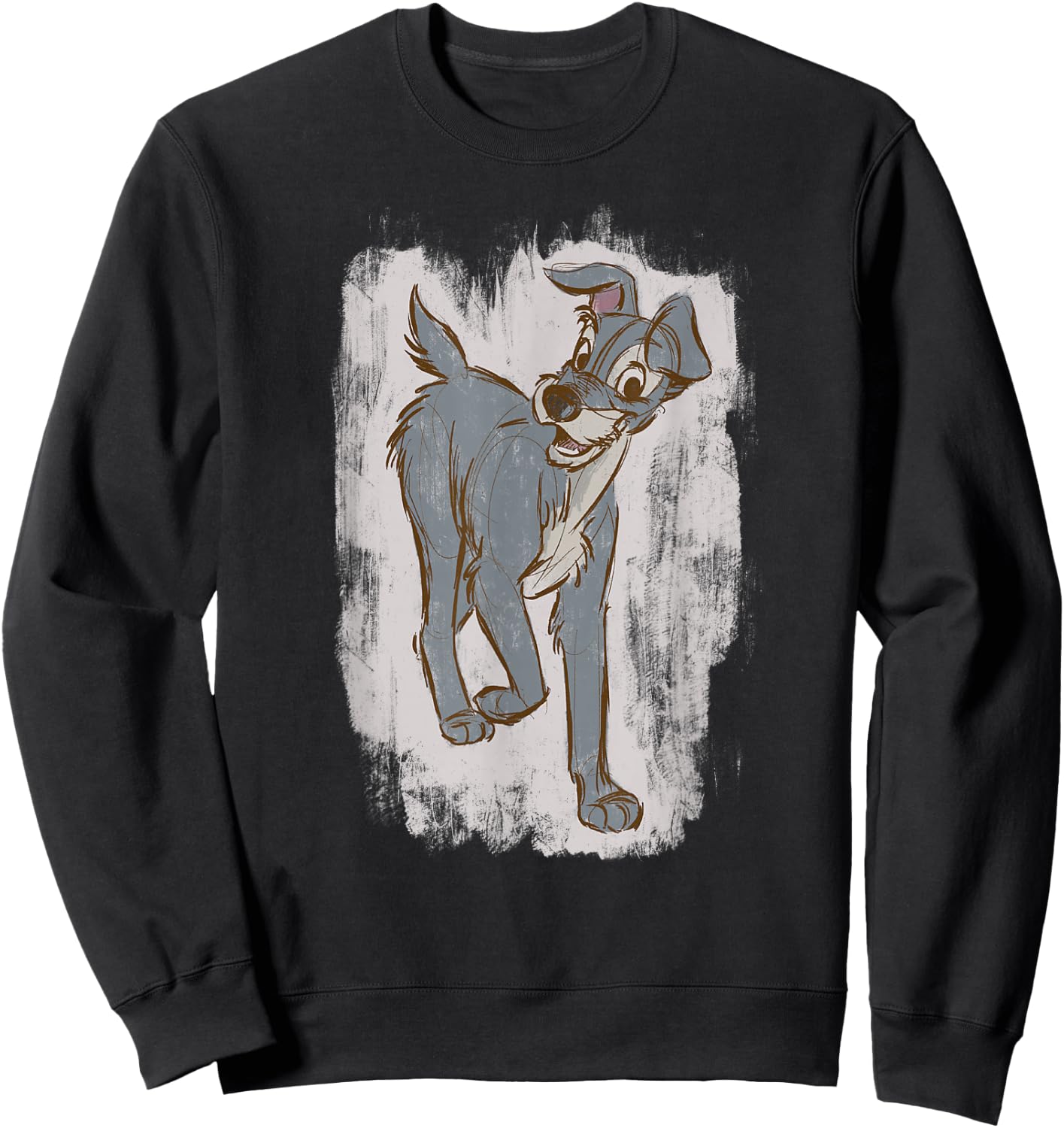 Disney Lady And The Tramp Strut Sketch Sweatshirt - Sweatshirt | Black