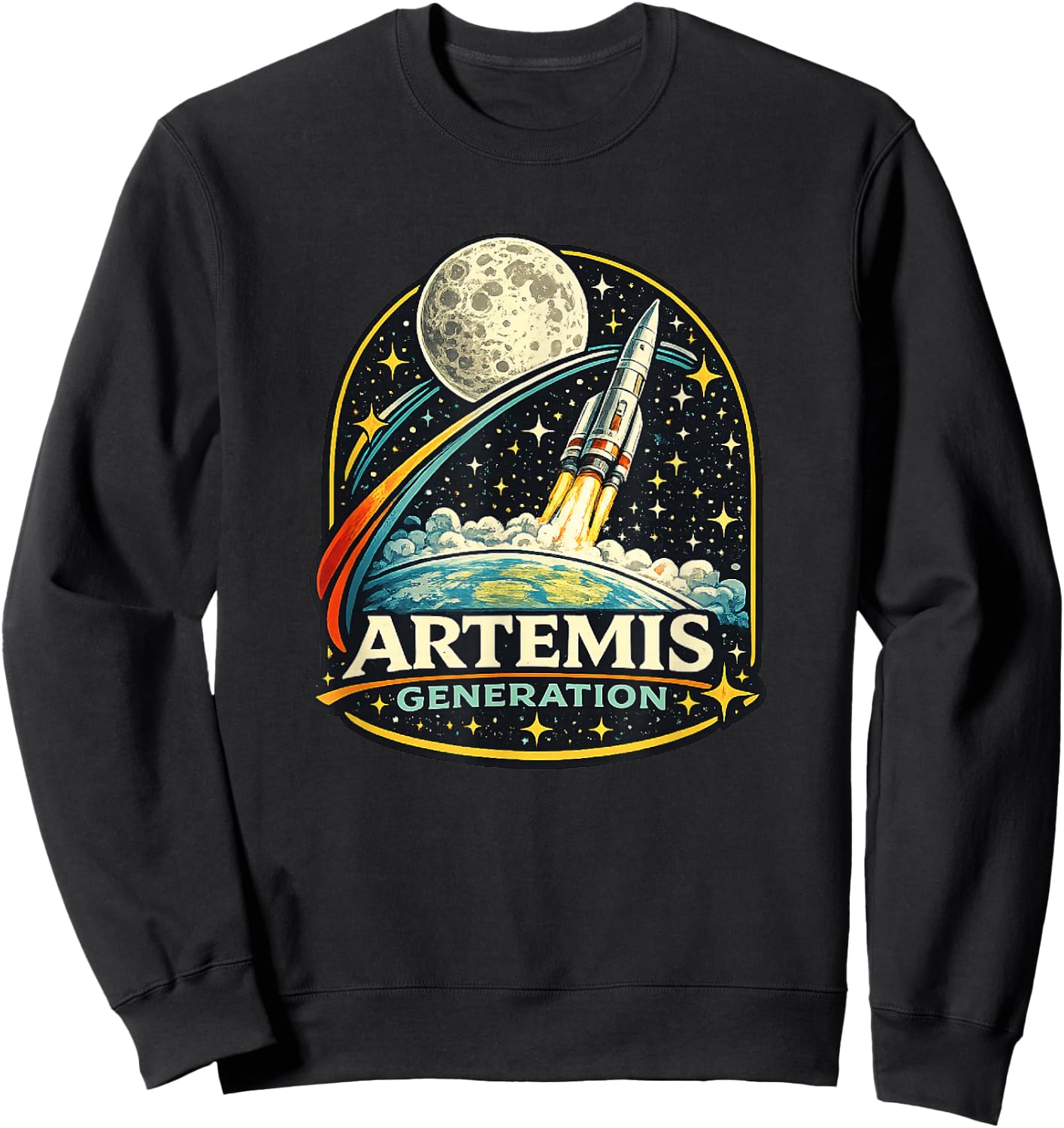 Startraum für Mondraketen der Artemis Generation Sweatshirt - Sweatshirt | Black