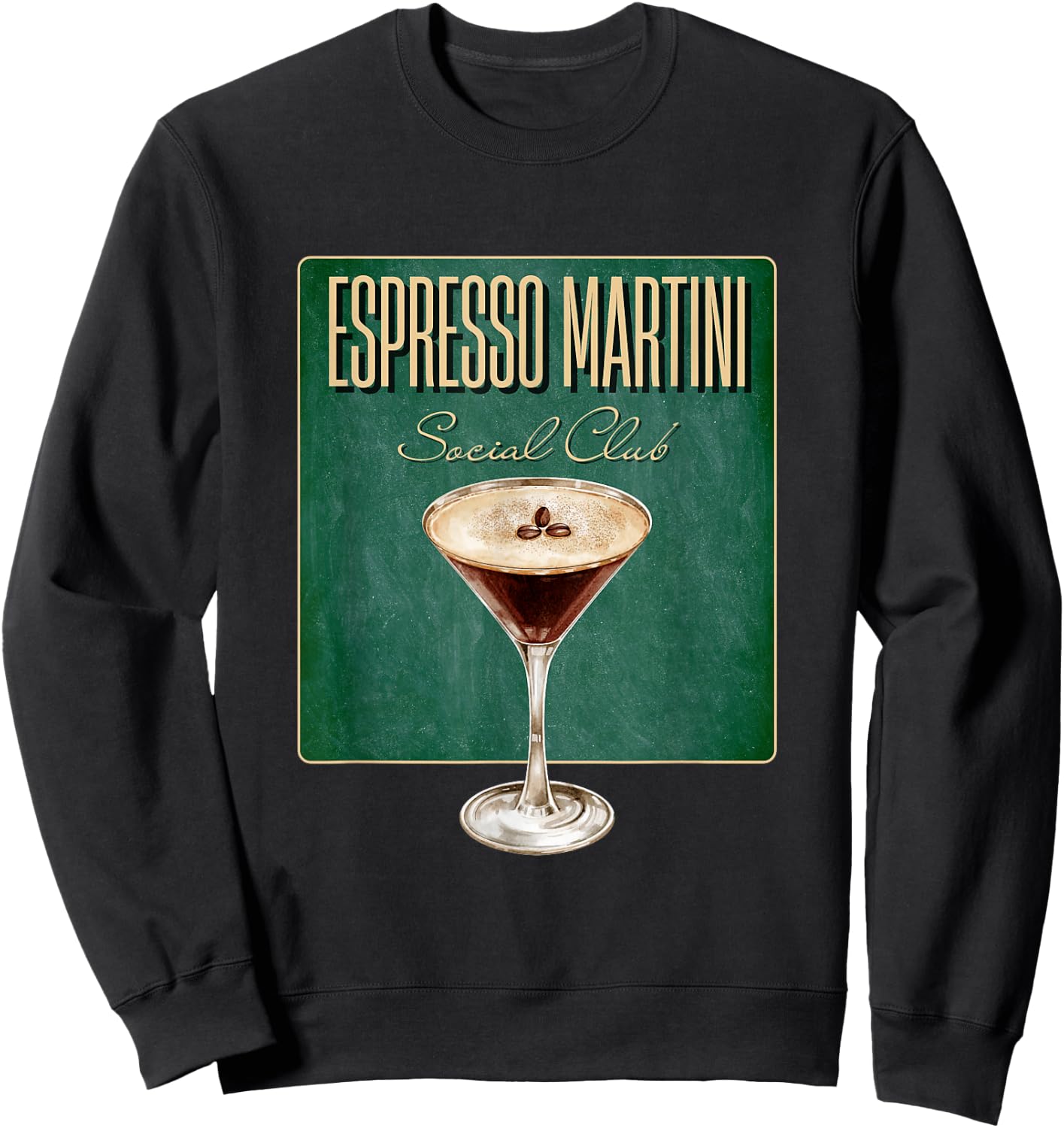 Espresso Martini Social Club | Kaffee Cocktail Cafe Bar Team Sweatshirt - Sweatshirt | Black