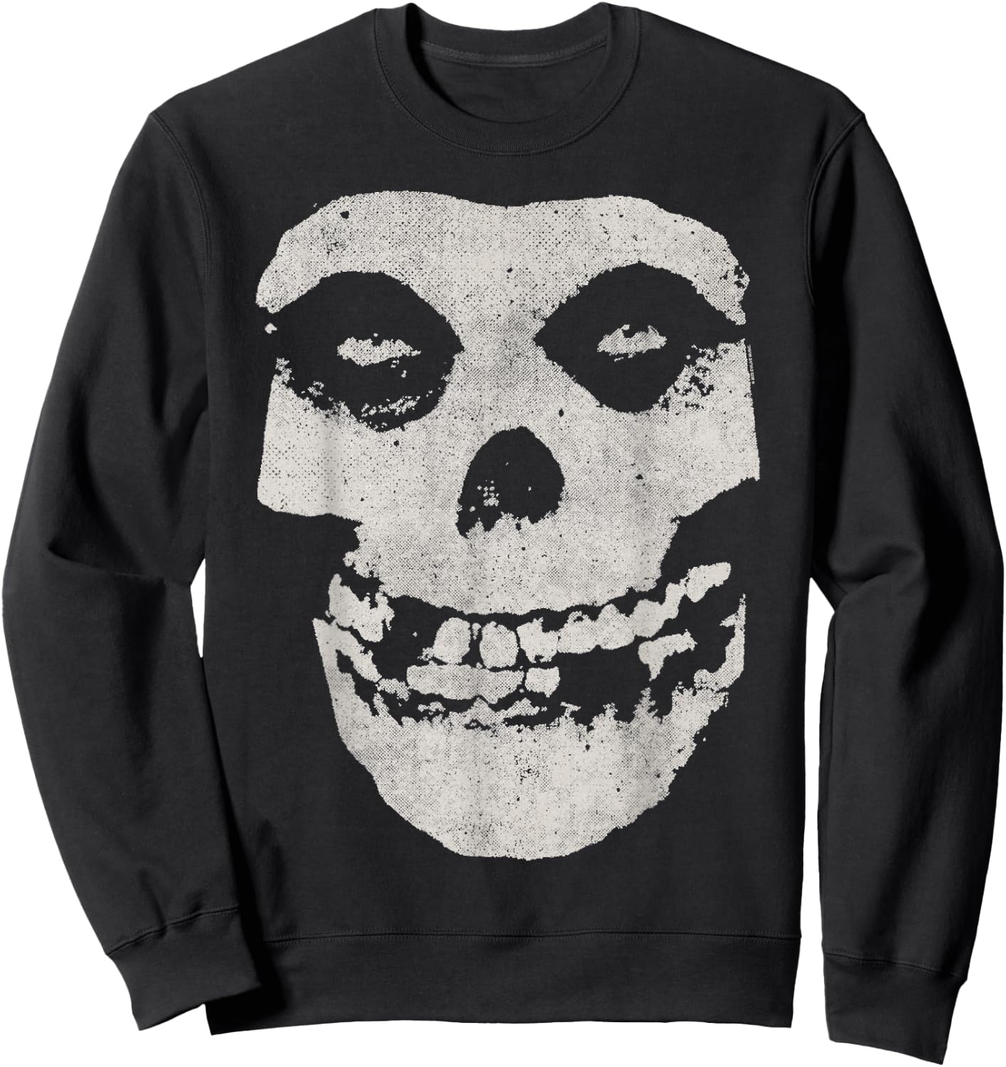 Misfits Distressed Skull , black Sweatshirt - Sweatshirt | Black