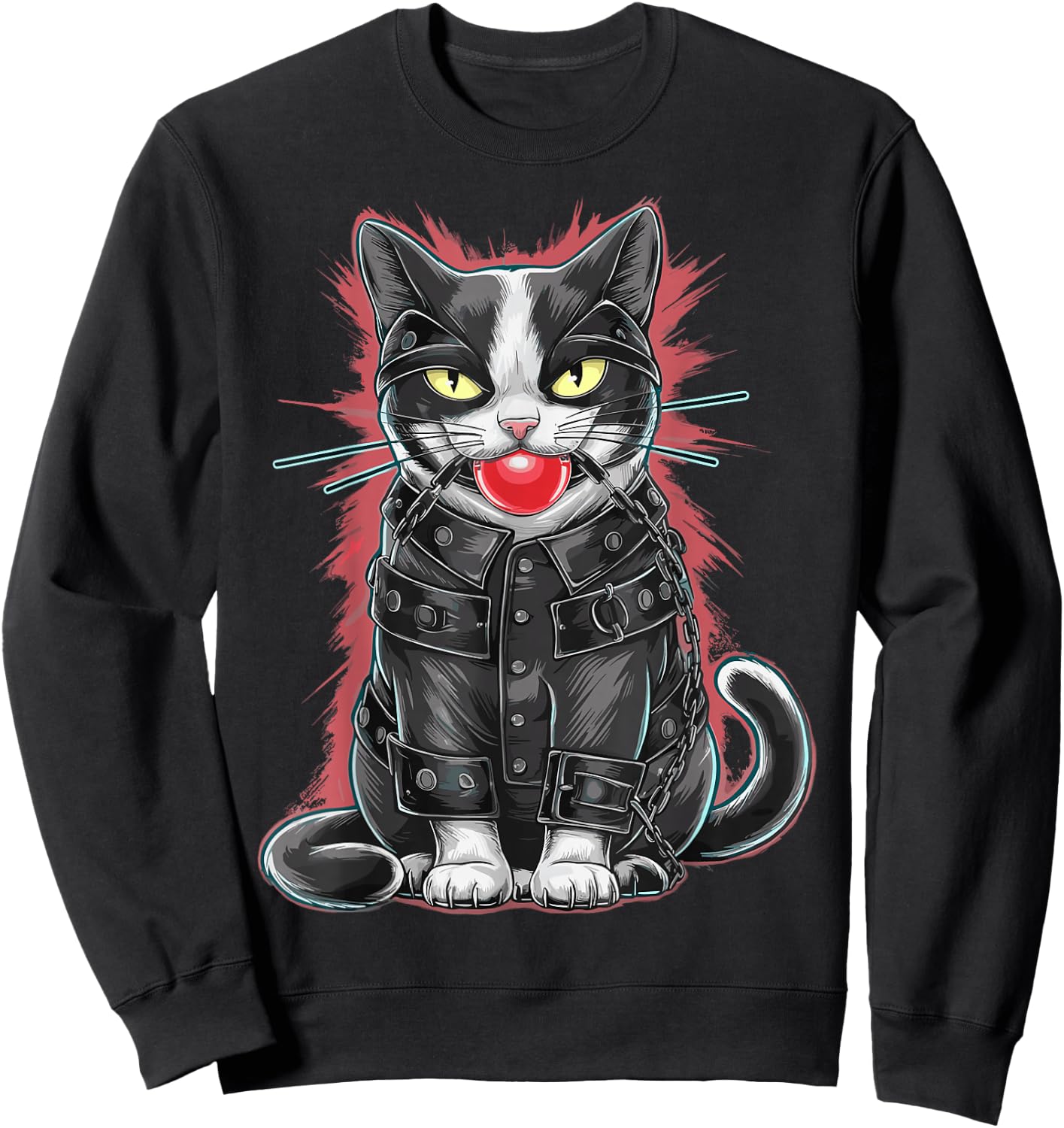 Chat Bondage BDSM and Domination for Fetish Follower , Black, S Sweatshirt - Sweatshirt | Black