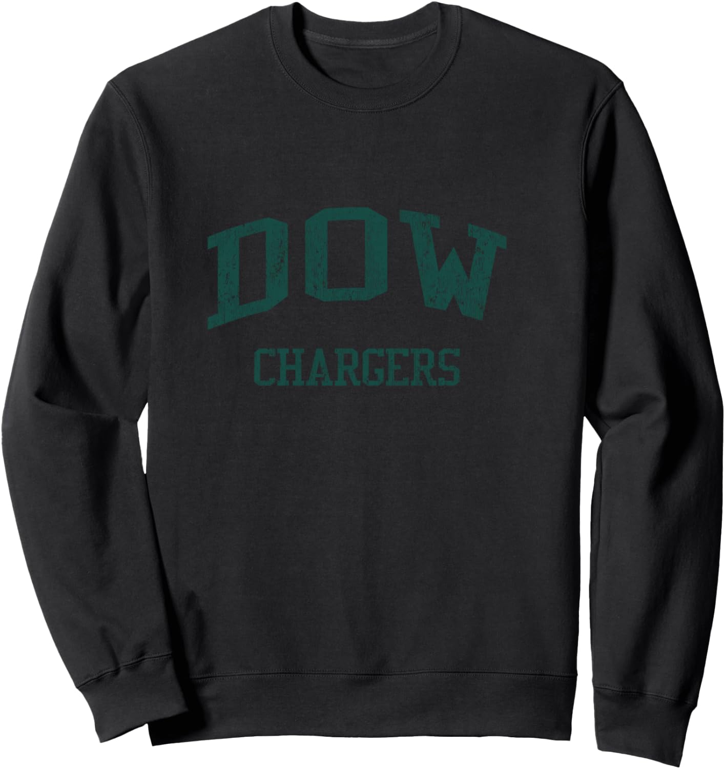 Dow High School HS Midland MI Vintage Sports Sweatshirt - Sweatshirt | Black