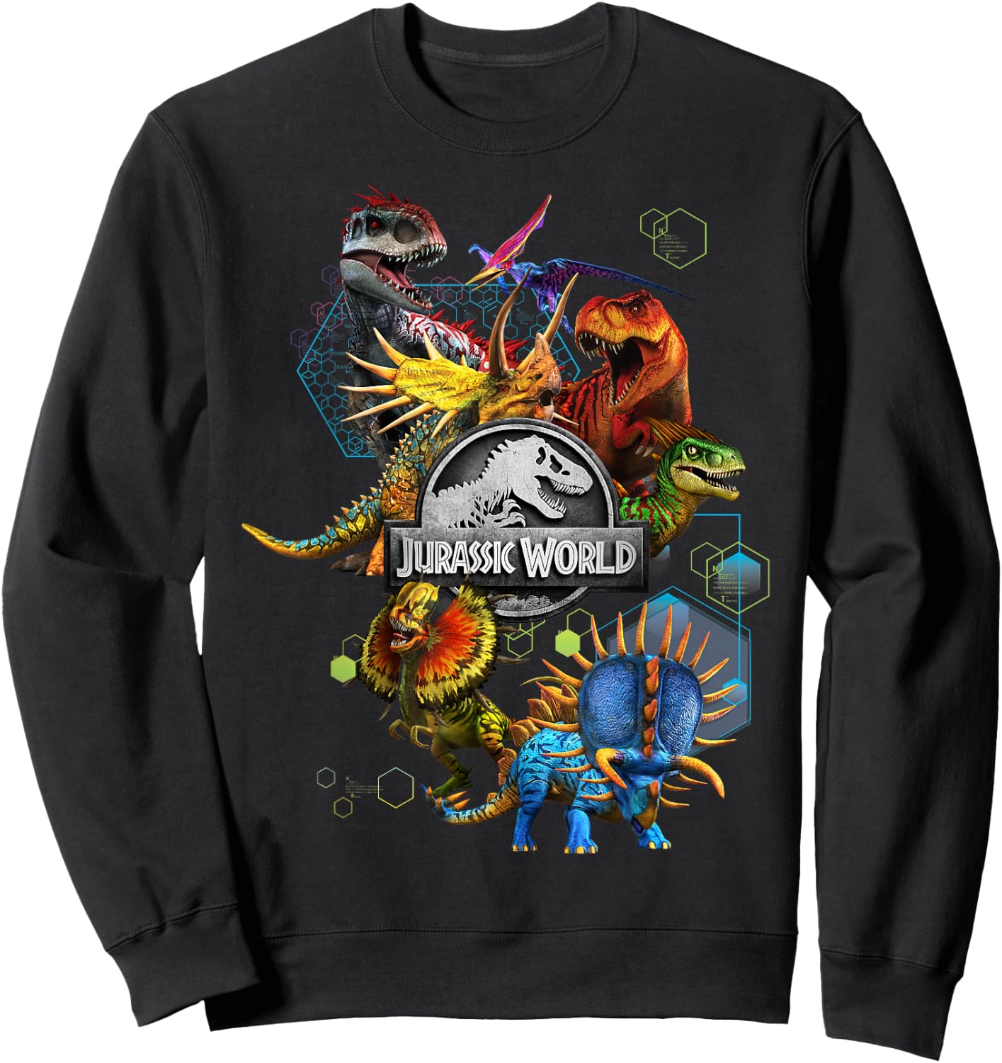 Jurassic World Genetic Dinosaur Mashup Sweatshirt - Sweatshirt | Black