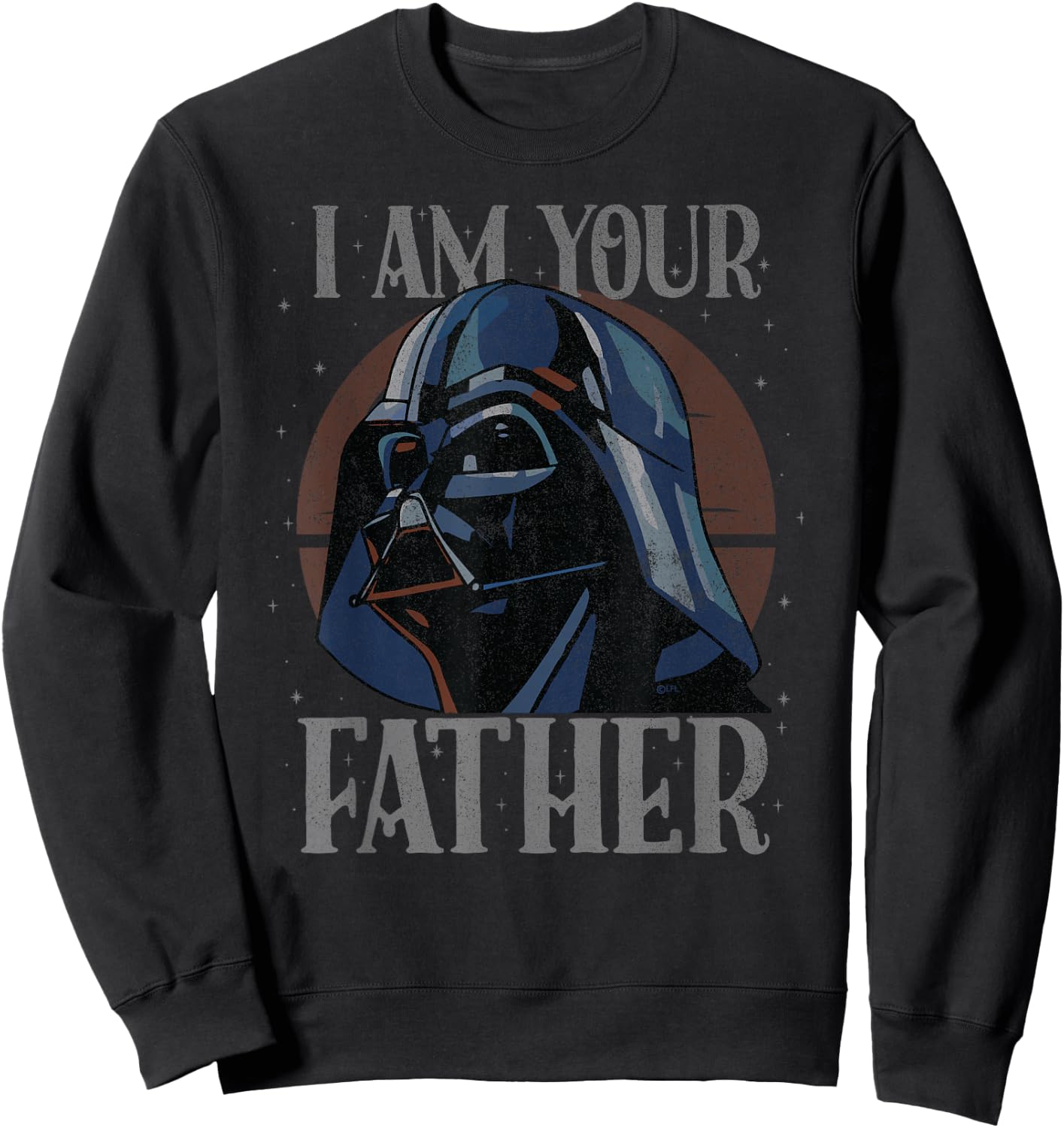Star Wars Darth Vader Retro with German Text "Ich Bin Dein Vater Sweatshirt - Sweatshirt | Black
